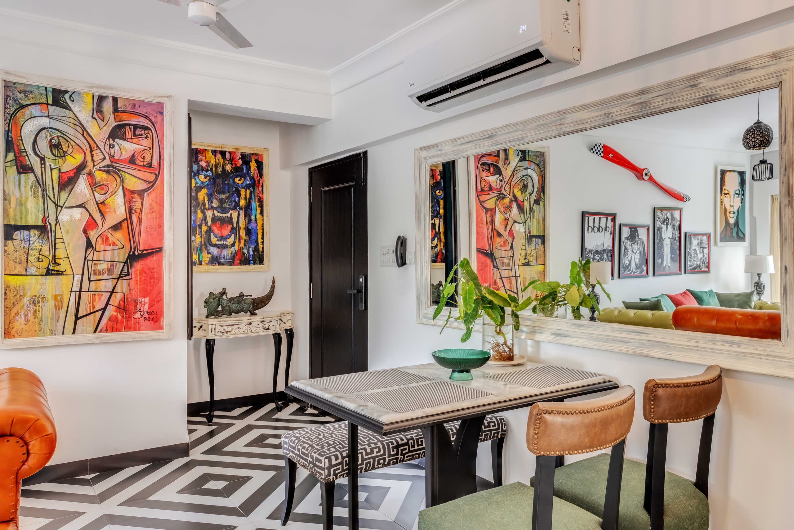 Unique 2BHK | 2 min to Beach | Rooftop Pool & Gym 16