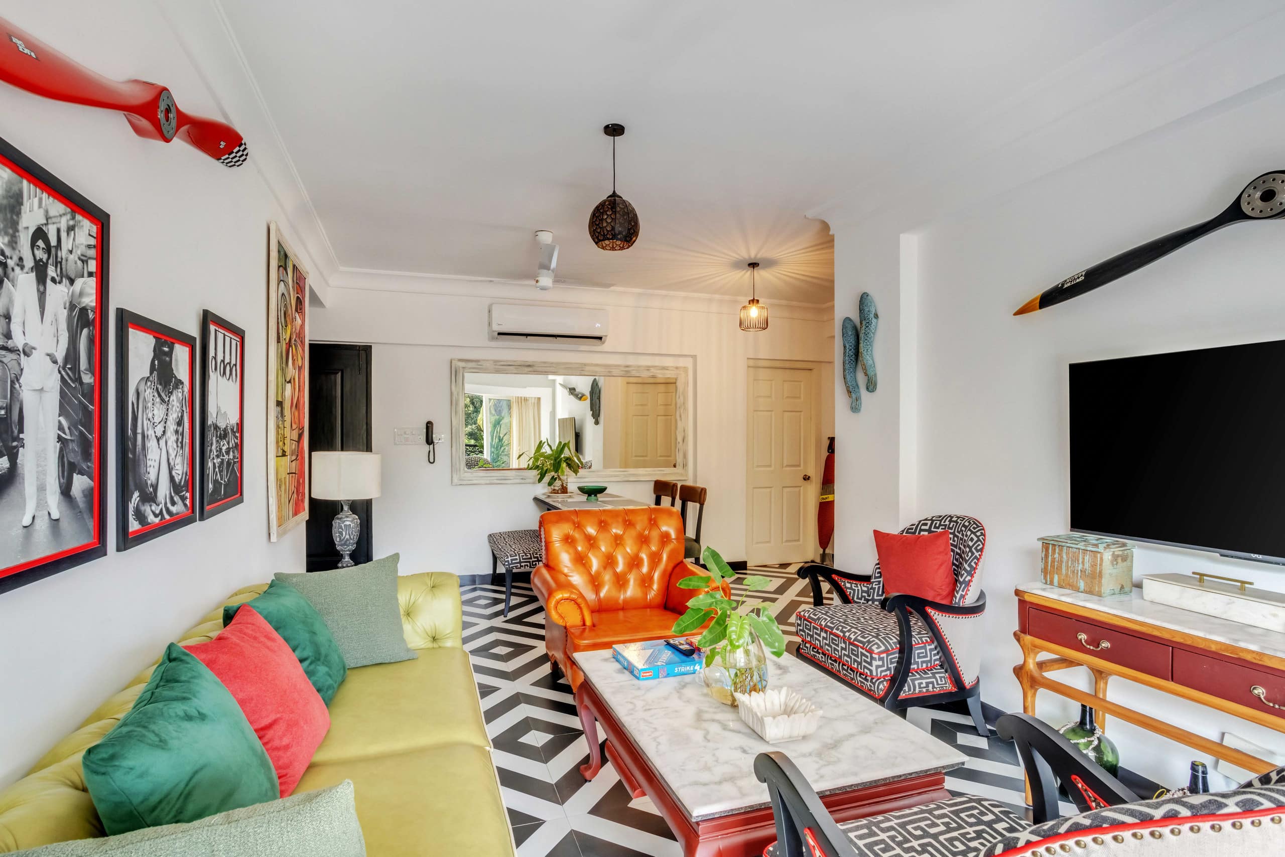 Unique 2BHK | 2 min to Beach | Rooftop Pool & Gym 12