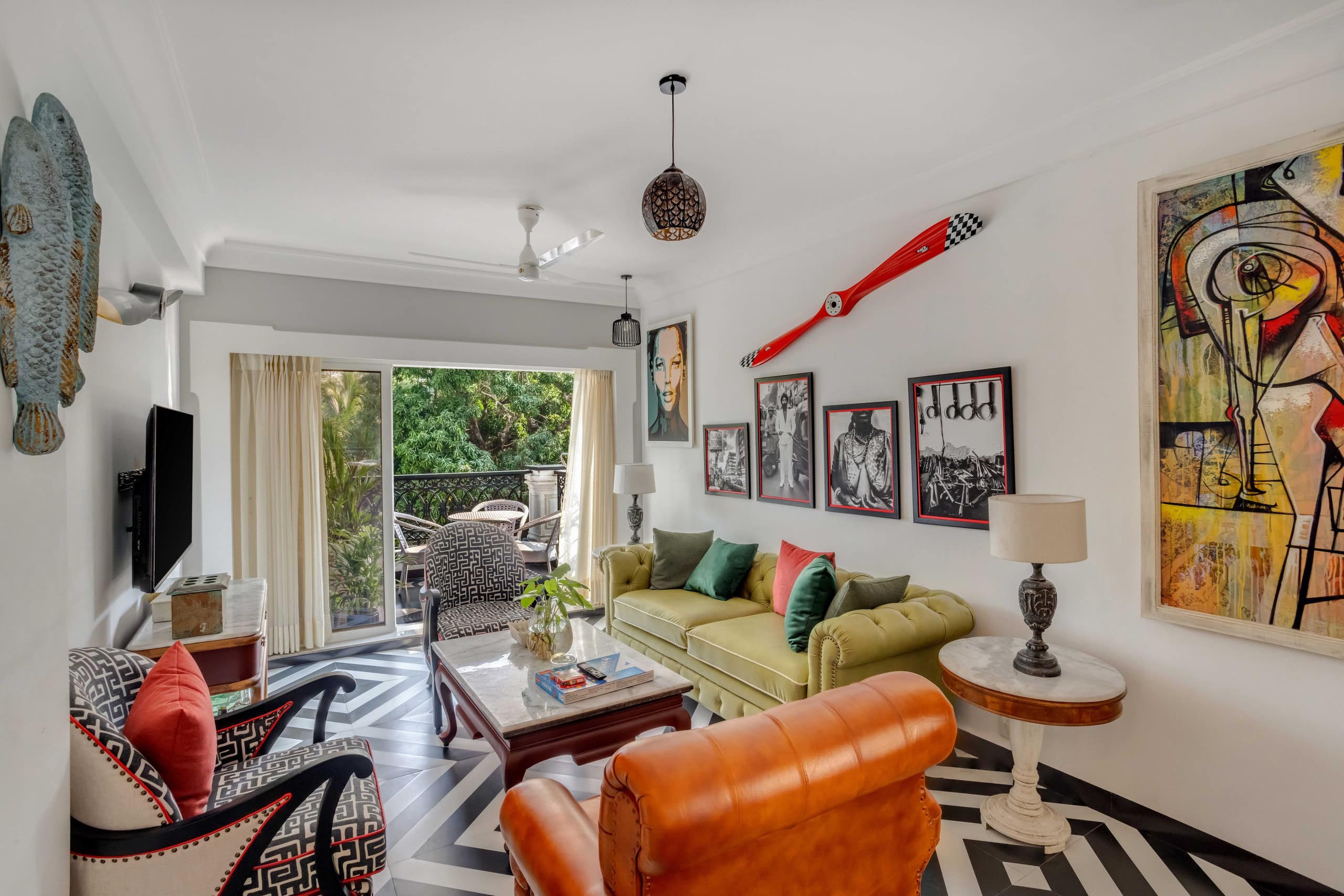 Unique 2BHK | 2 min to Beach | Rooftop Pool & Gym 8