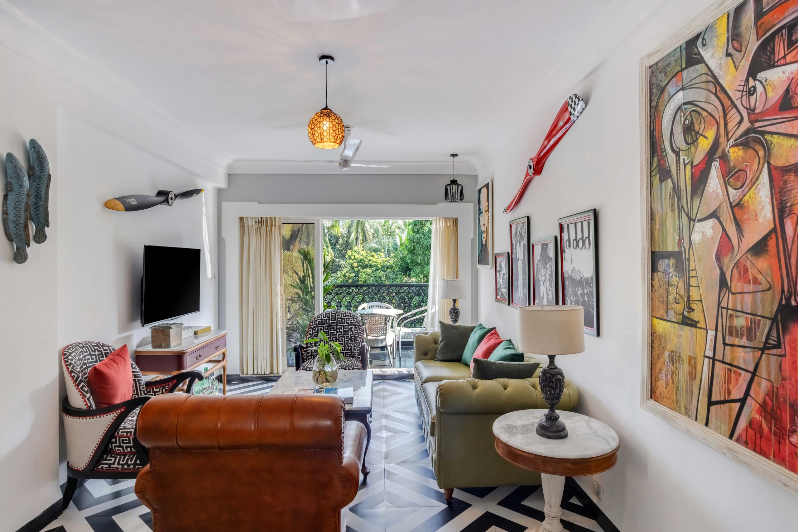 Unique 2BHK | 2 min to Beach | Rooftop Pool & Gym 13