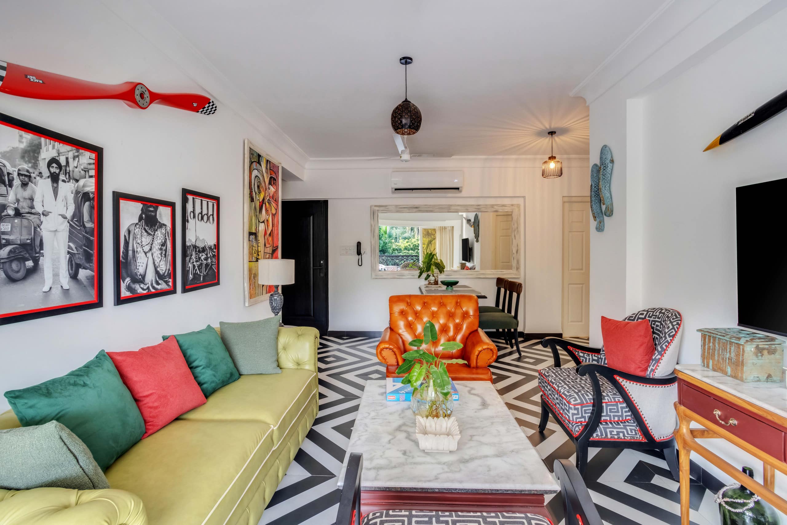 Unique 2BHK | 2 min to Beach | Rooftop Pool & Gym 11