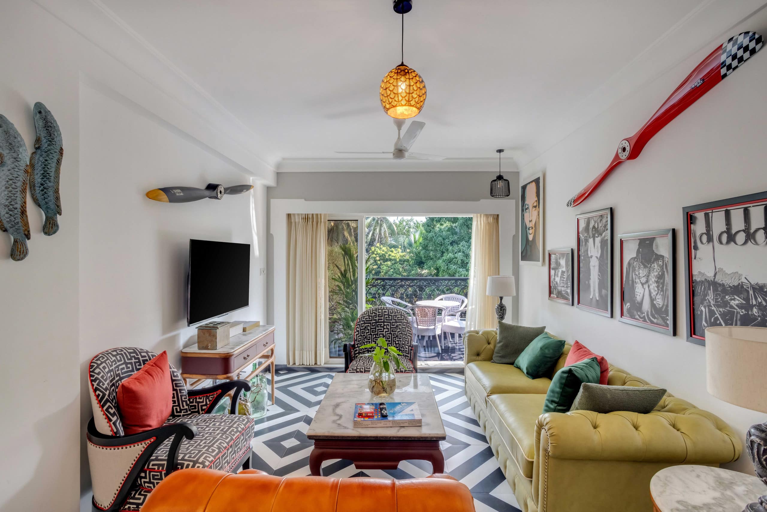 Unique 2BHK | 2 min to Beach | Rooftop Pool & Gym 9