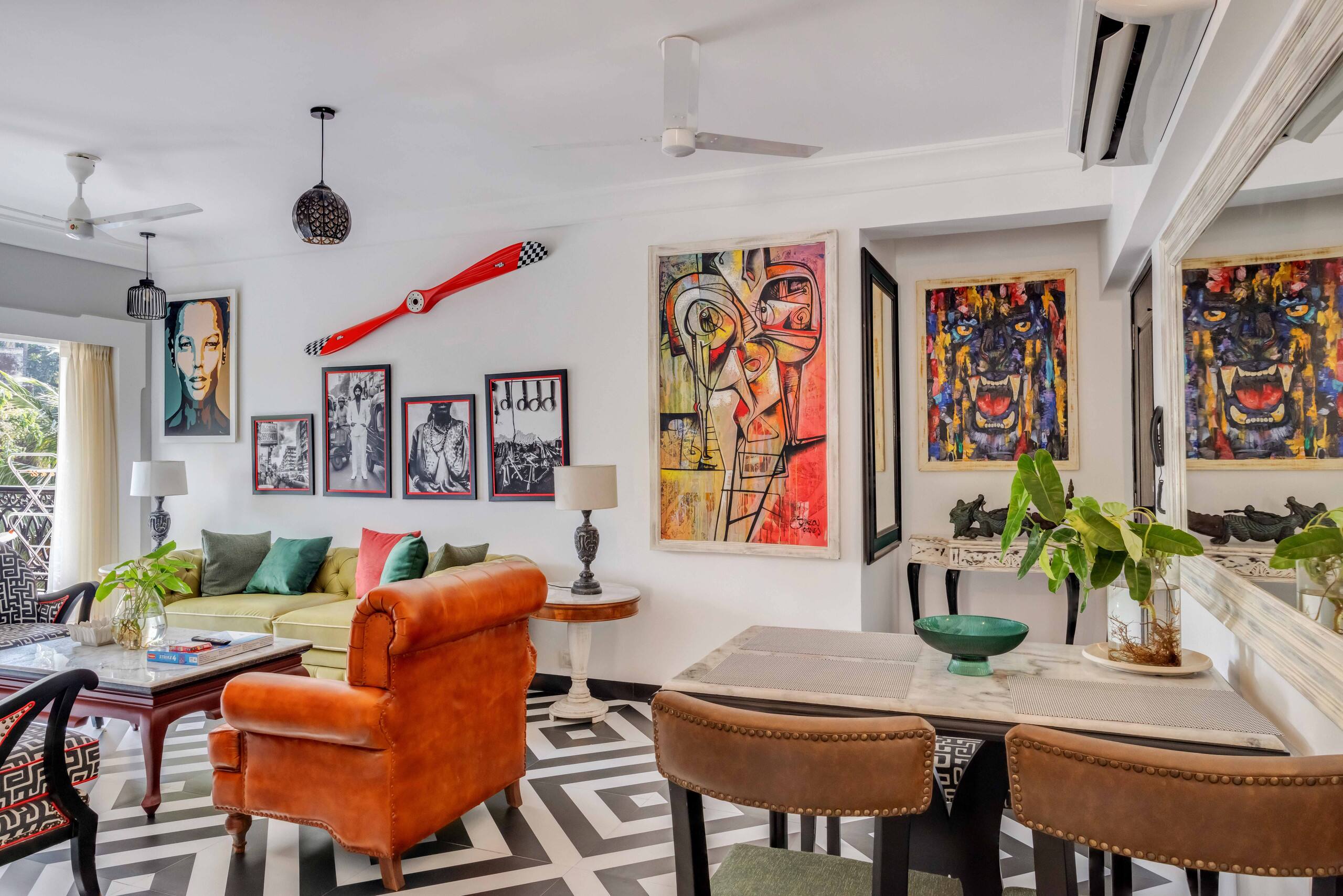Unique 2BHK | 2 min to Beach | Rooftop Pool & Gym 15