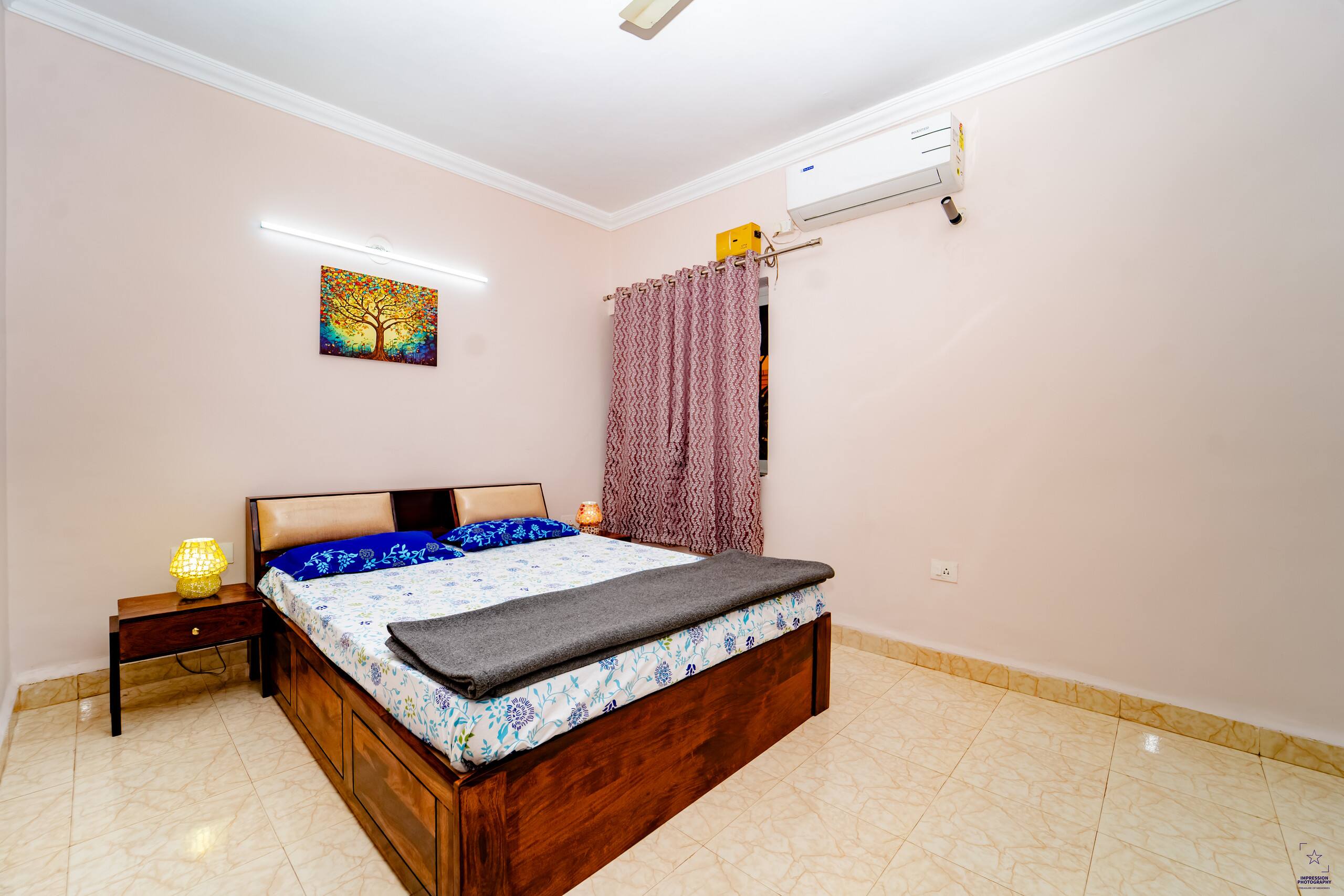 Pool view ground floor 2 BHK,6 guests,Near beaches 8