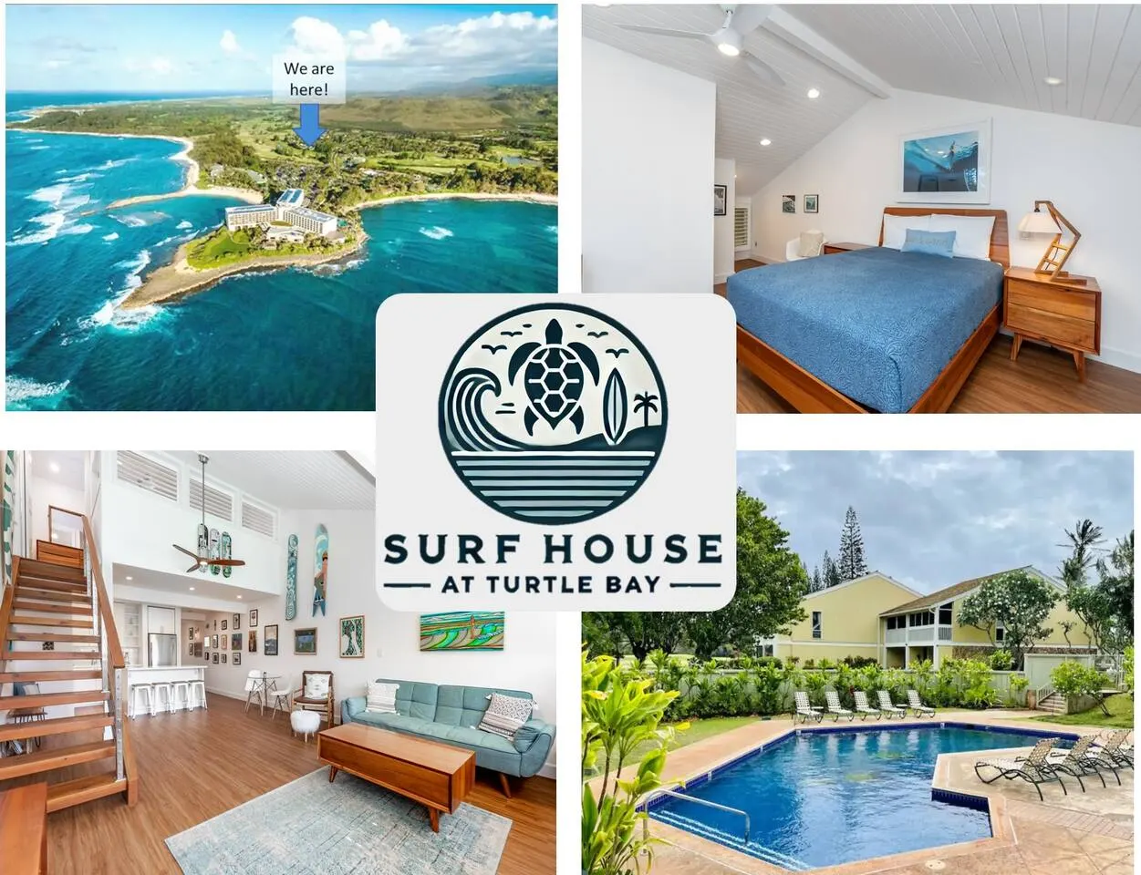 New! North Shore Surf House Walk to the beach!
