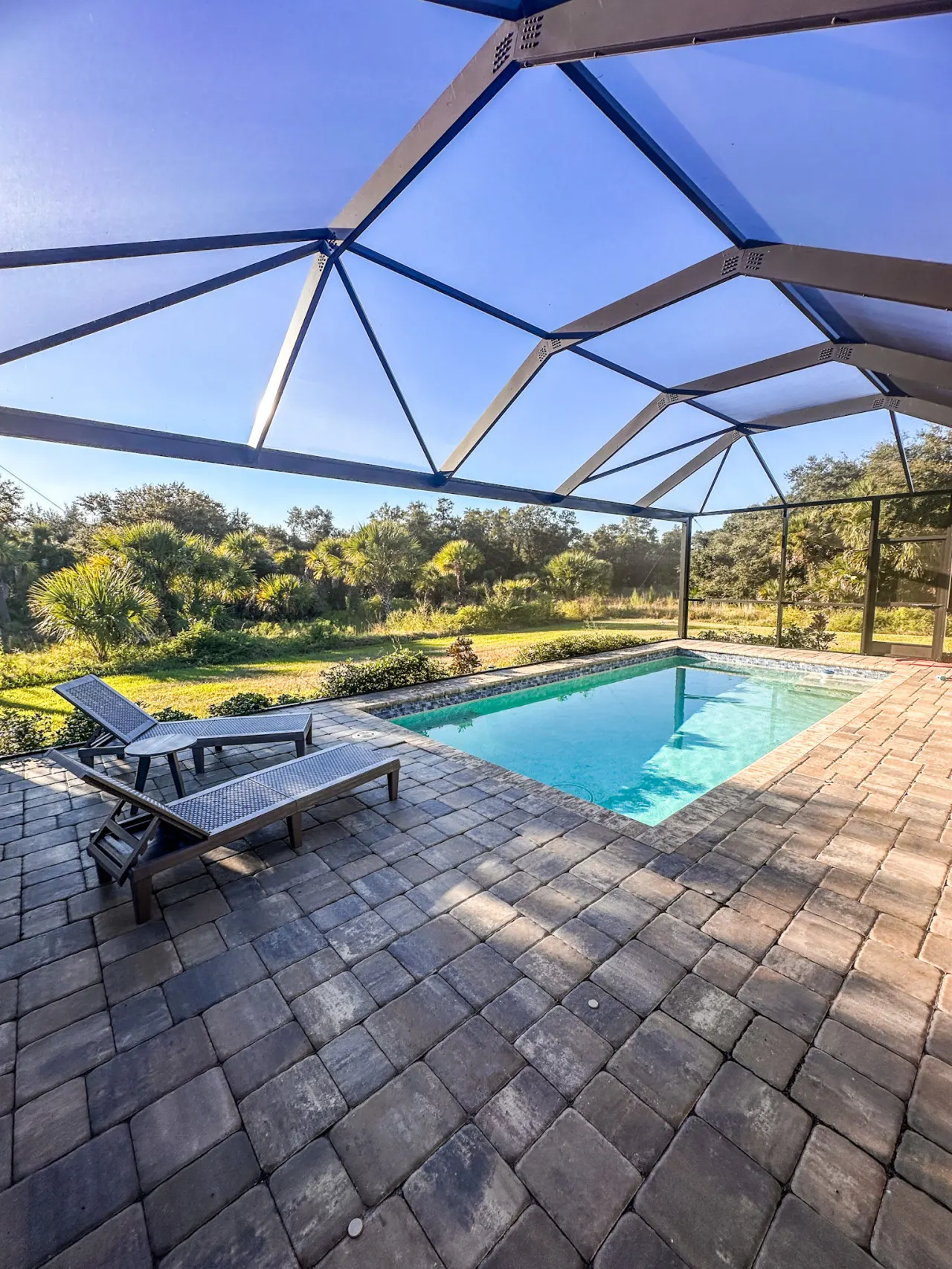 Poolside Palms Getaway with Heated Pool
