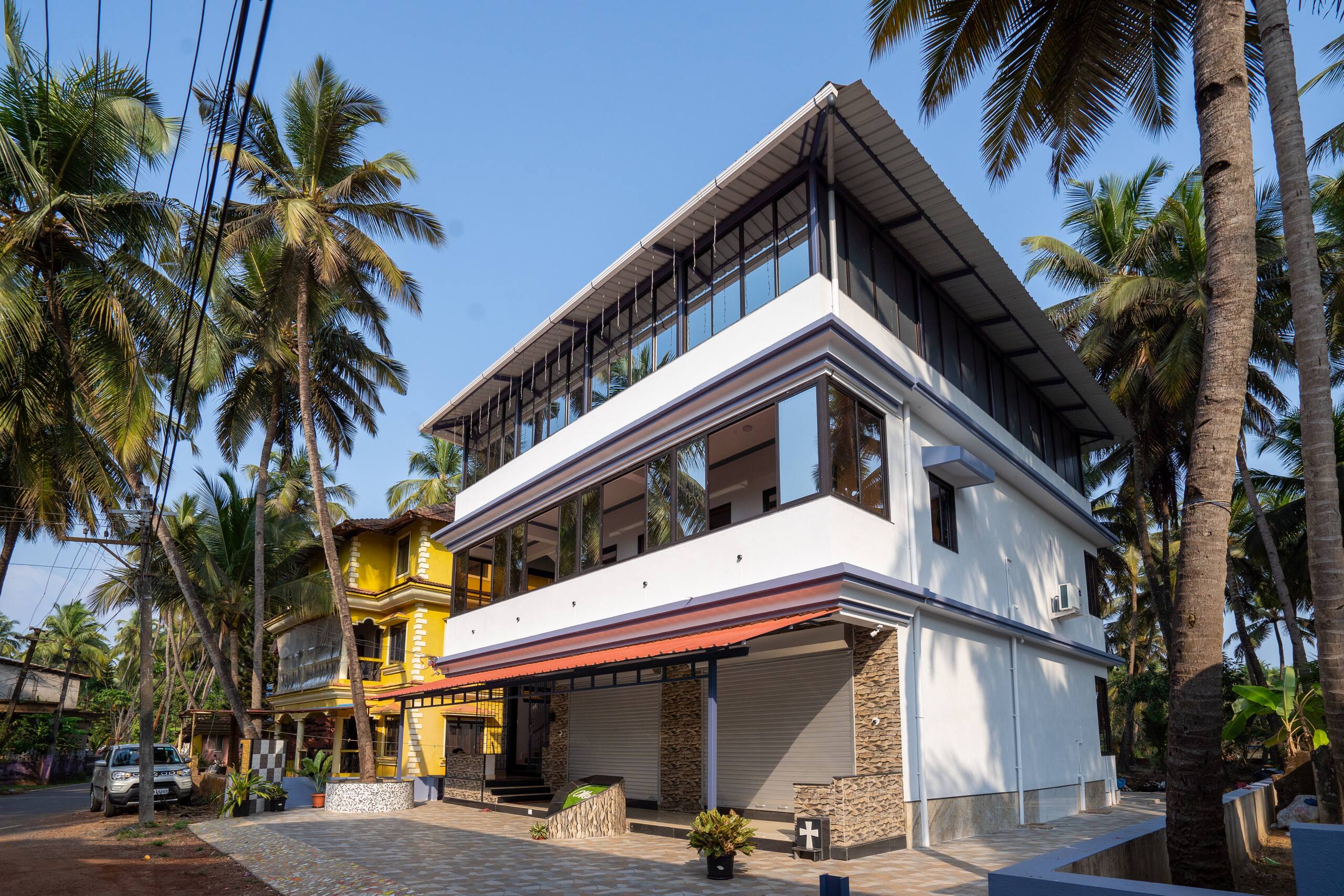 102 | Cozy 1bhk apt in Ambelim | 50m walk to river 18