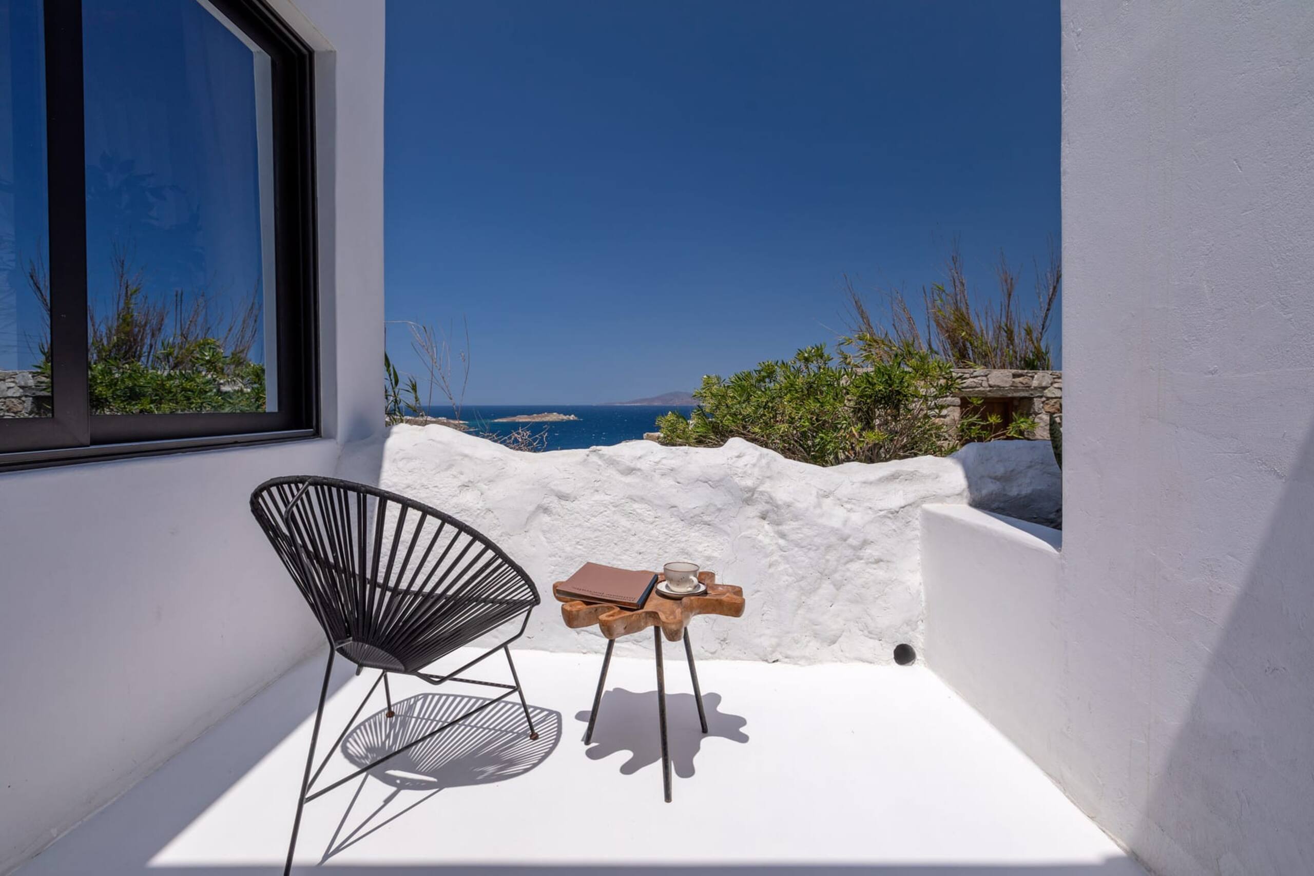 Mykonos Town Black Villa with Cave Heated Pool 31
