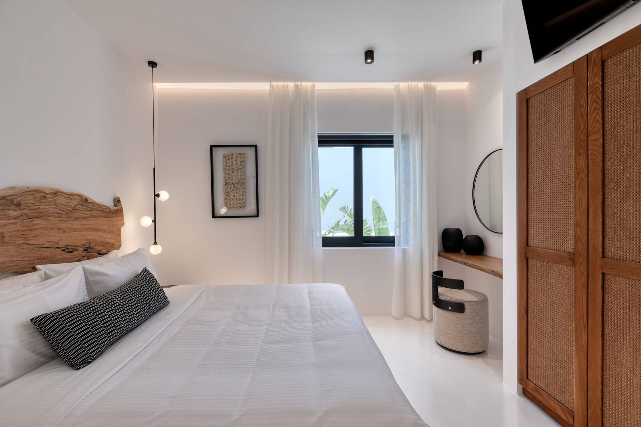 Mykonos Town Black Villa with Cave Heated Pool 40