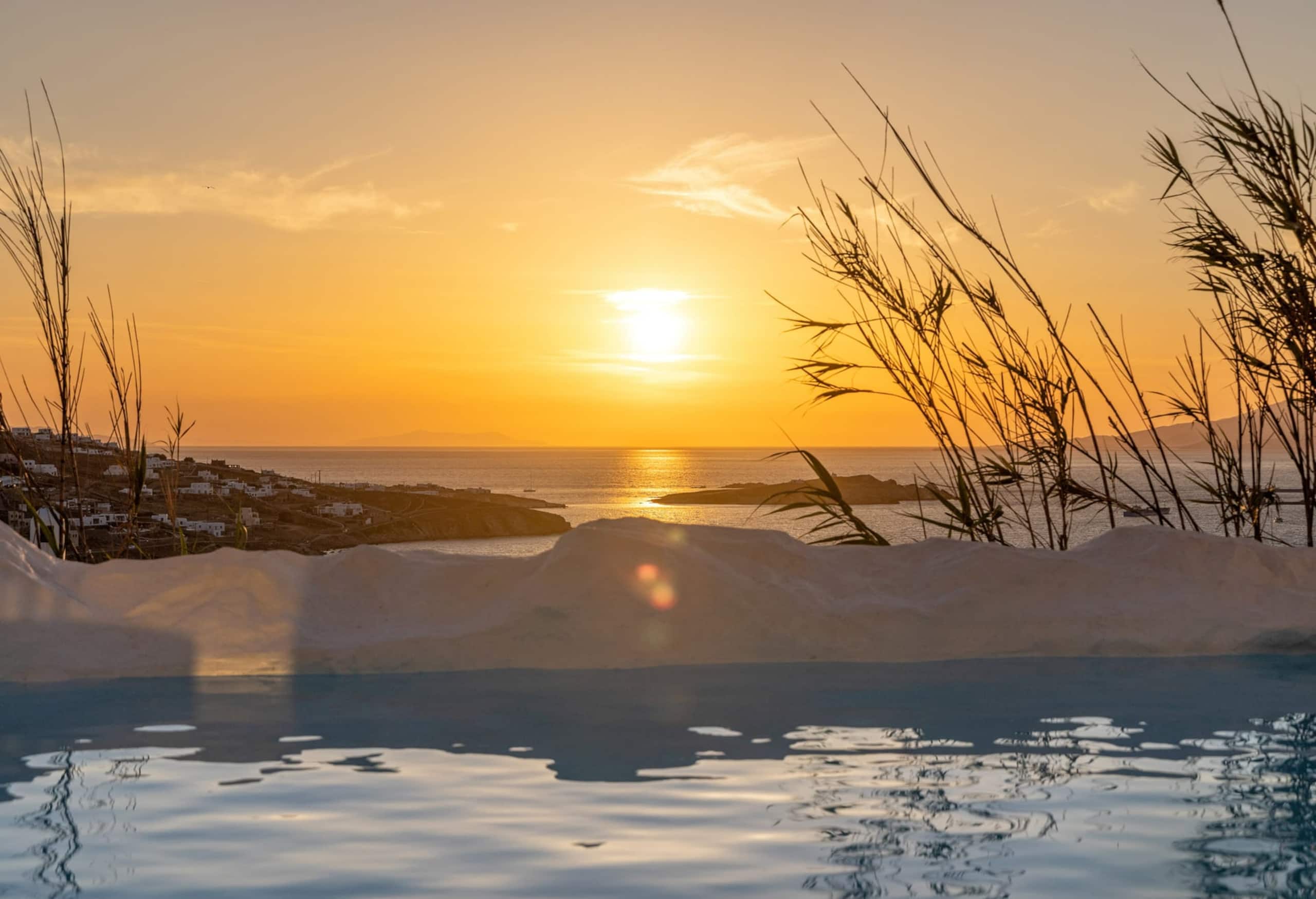 Mykonos Town Black Villa with Cave Heated Pool 15