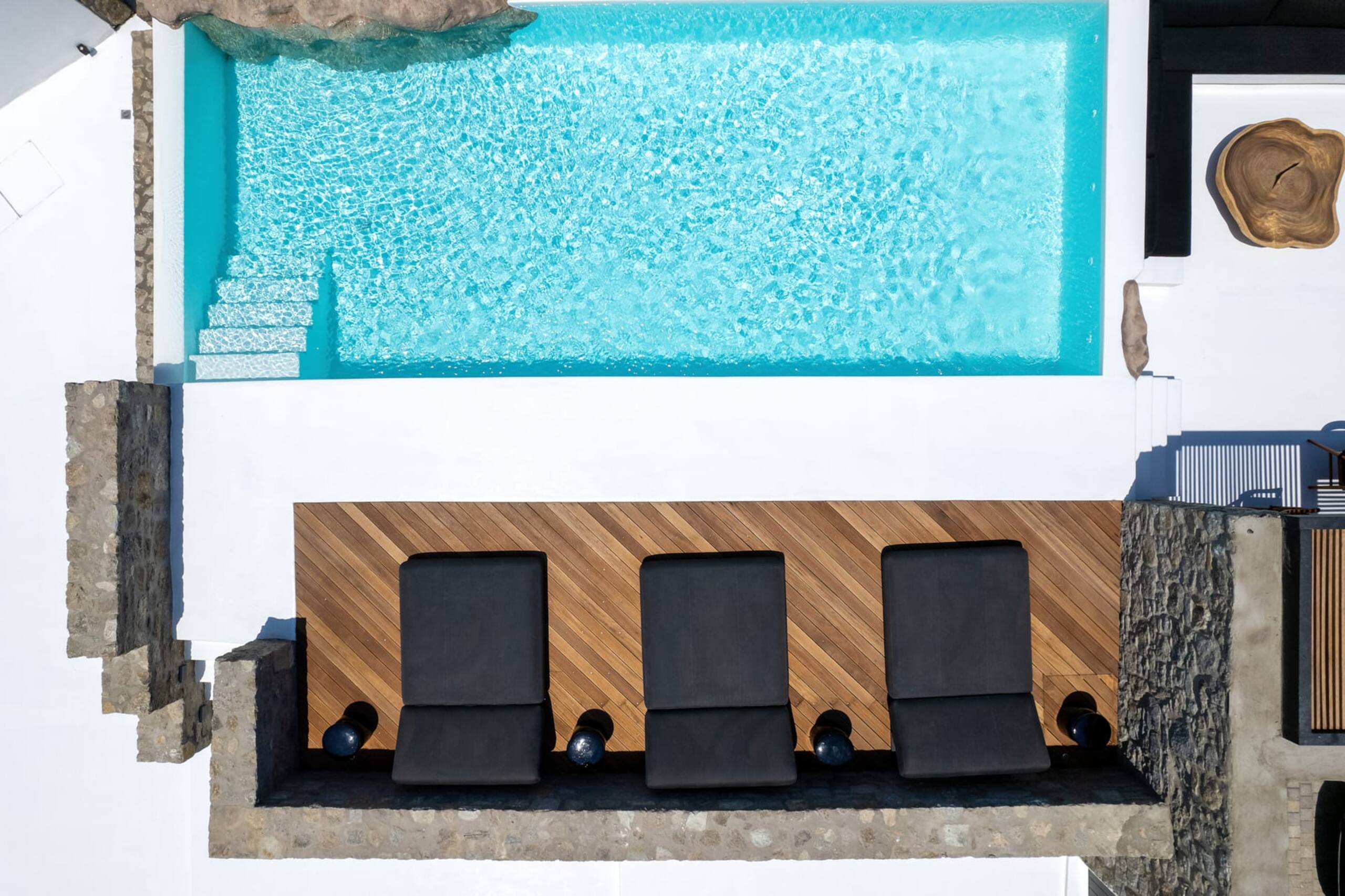 Mykonos Town Black Villa with Cave Heated Pool 7