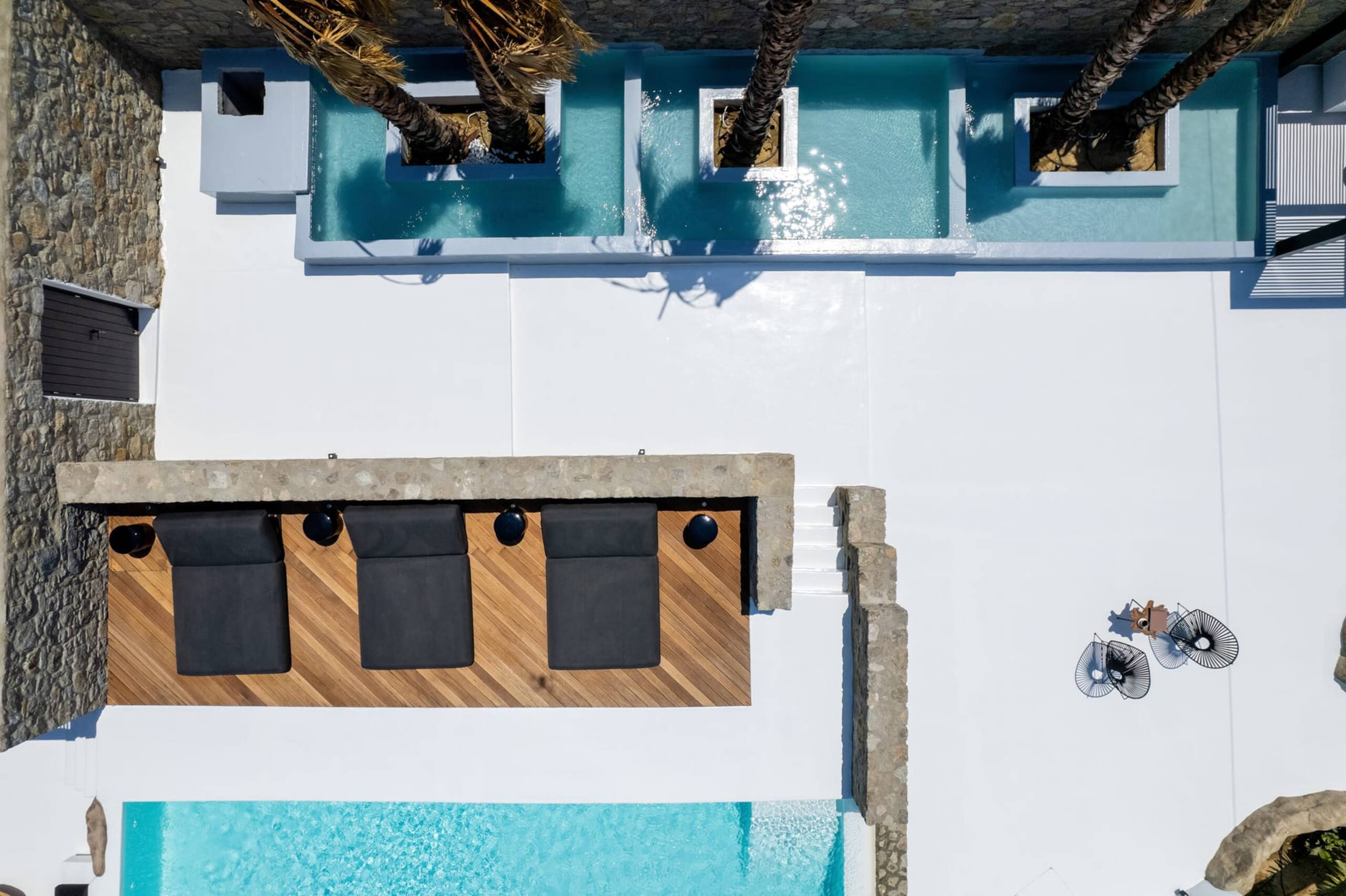 Mykonos Town Black Villa with Cave Heated Pool 6