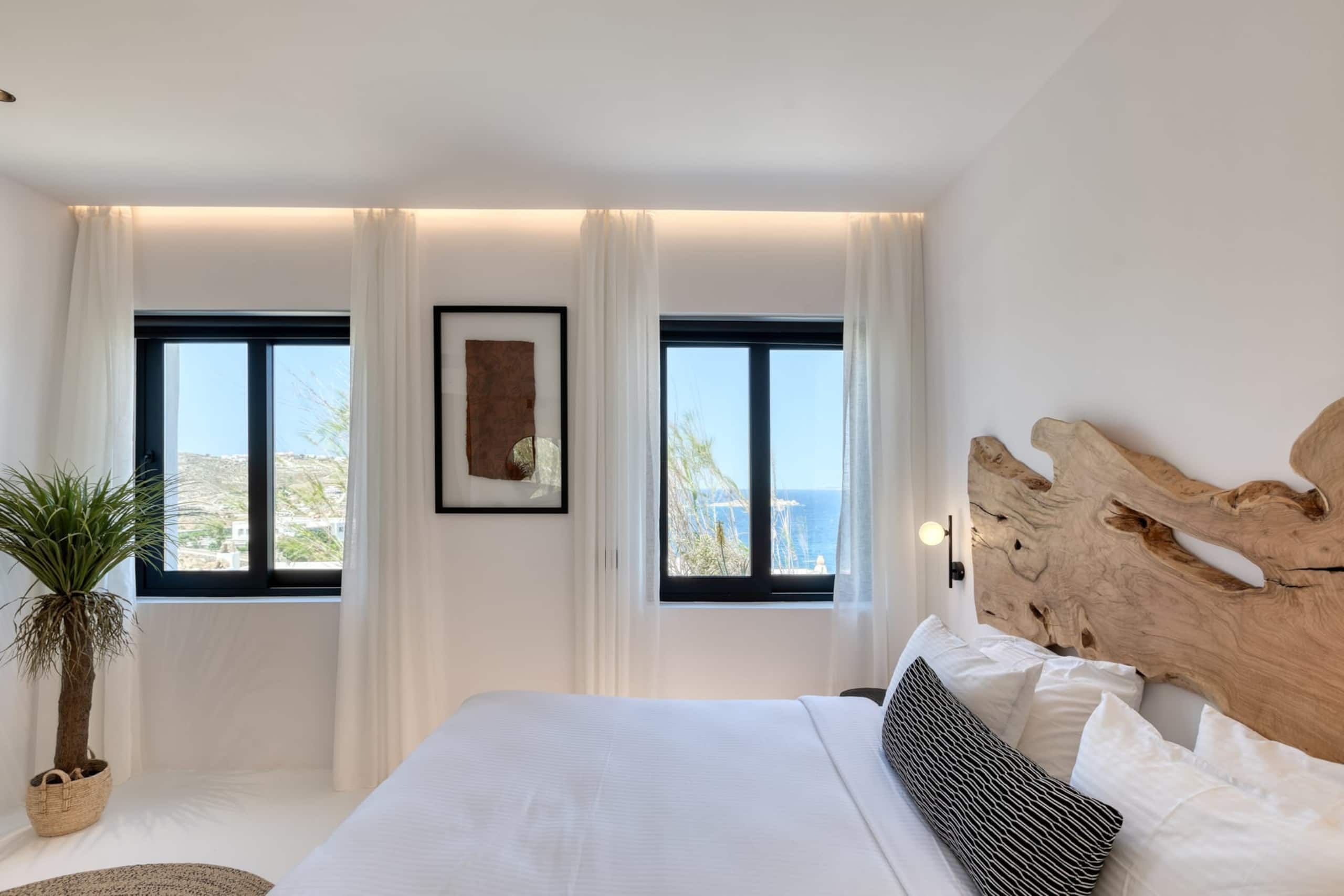 Mykonos Town Black Villa with Cave Heated Pool 32