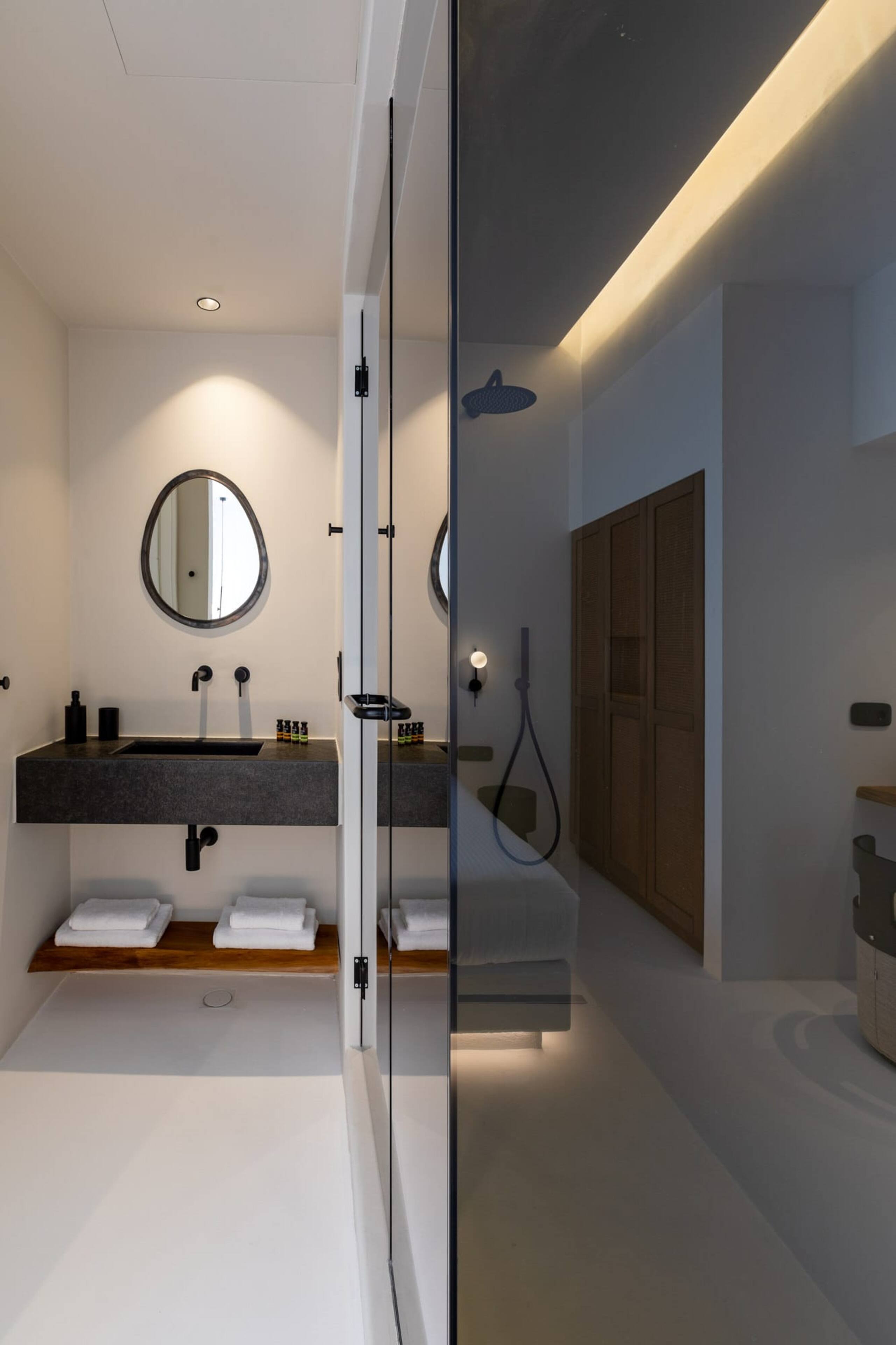 Mykonos Town Black Villa with Cave Heated Pool 38