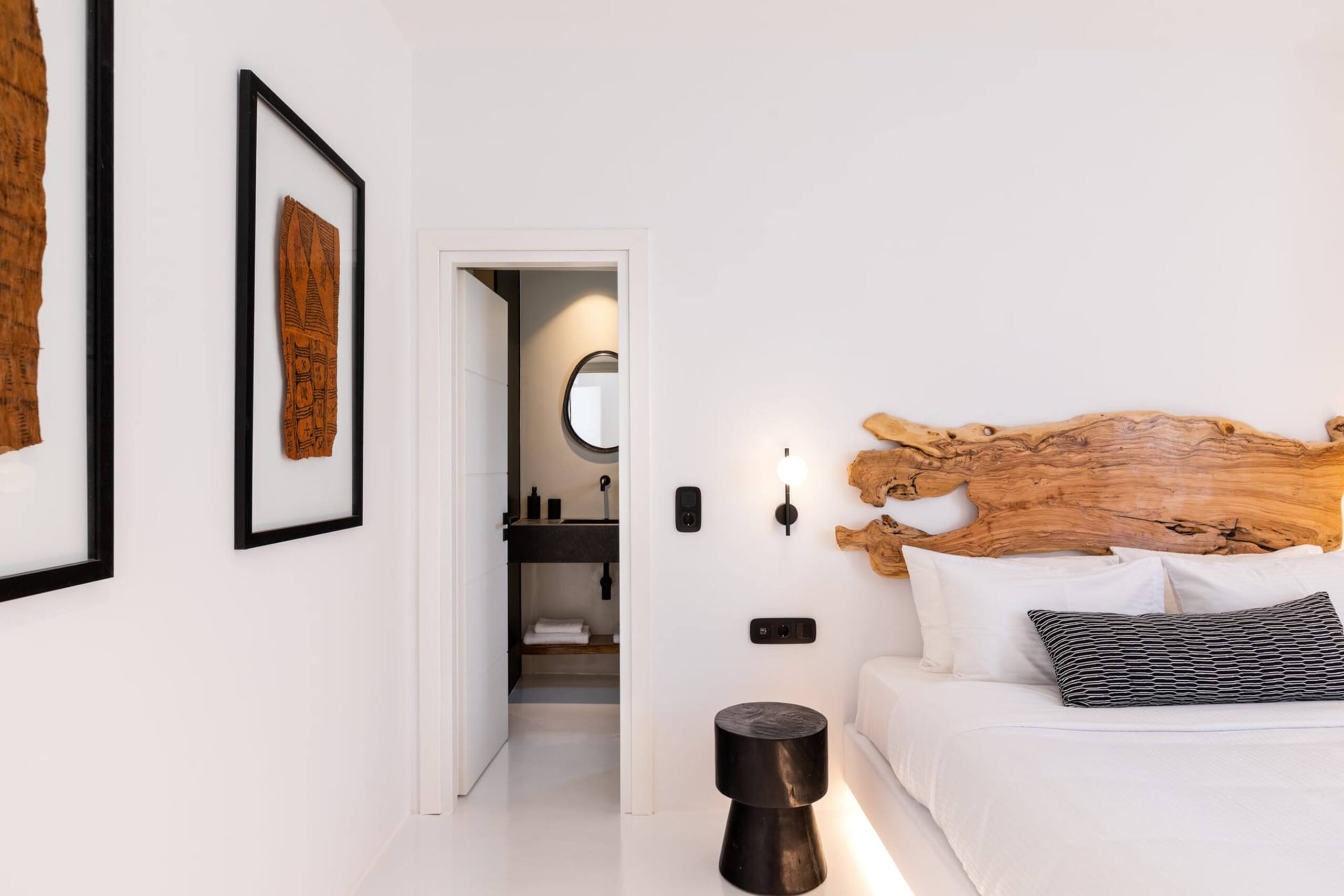 Mykonos Town Black Villa with Cave Heated Pool 39