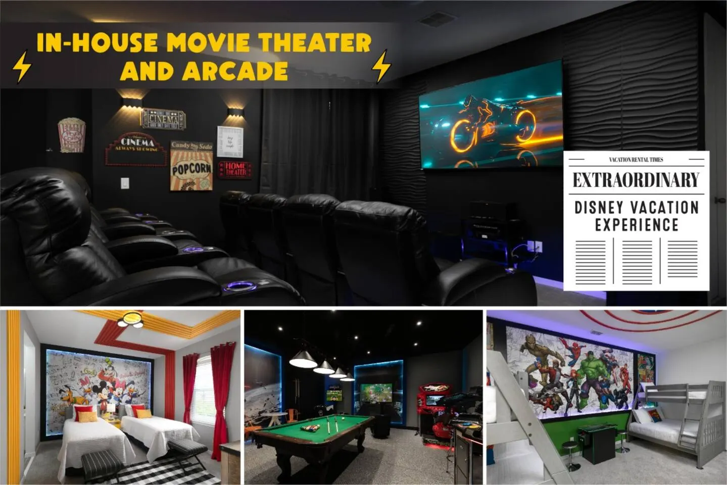 Designer Oasis | Disney • Arcade • Movie Theater