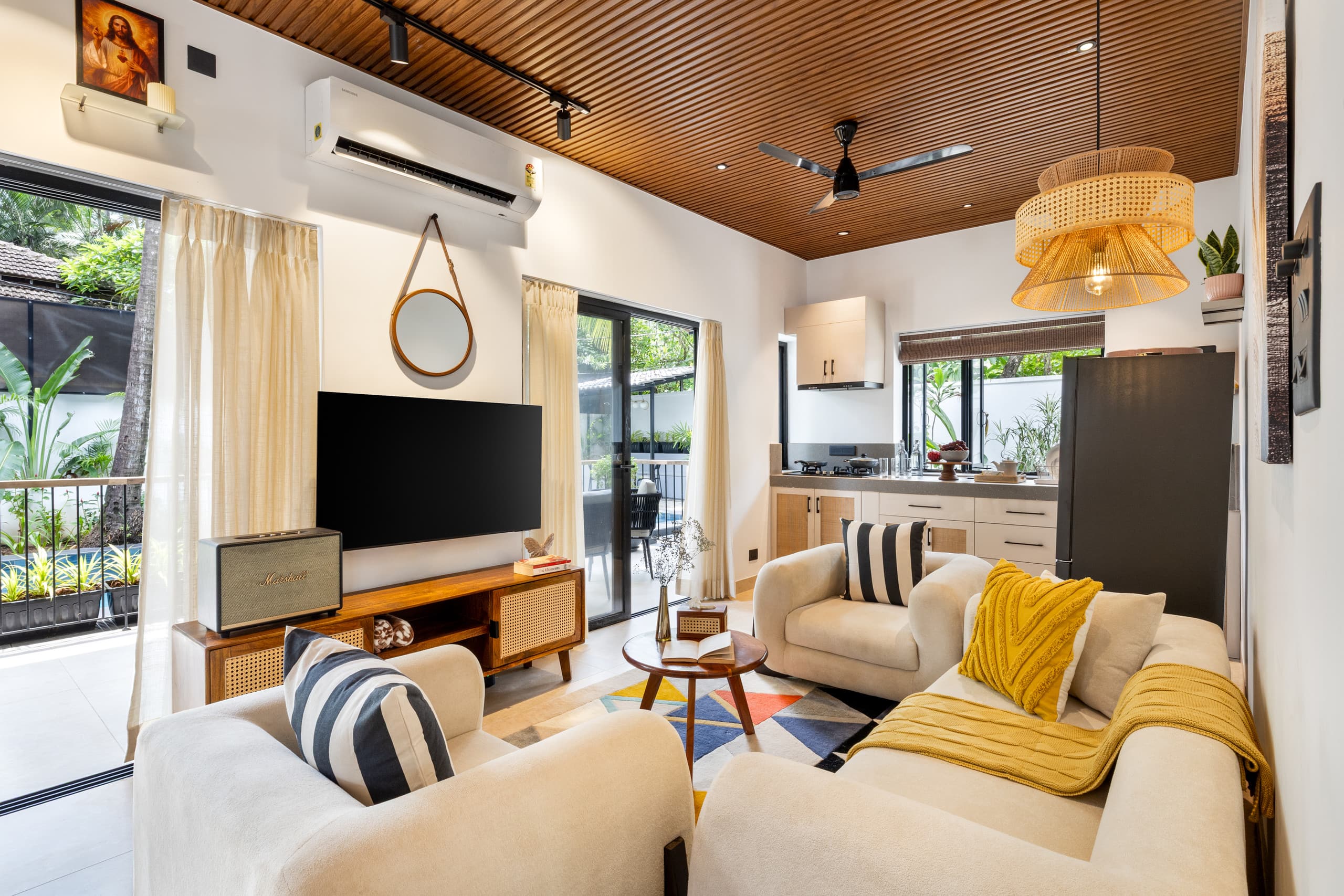 ULU 3BR Pool Villa Snooker 3 min walk Anjuna Beach 14