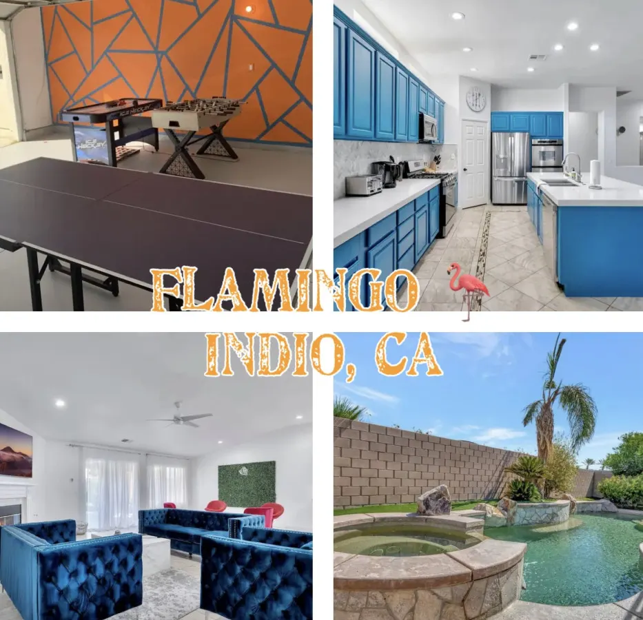 Flamingo Indio - 6BDRM, GameRoom, FirePit, Pool, Spa