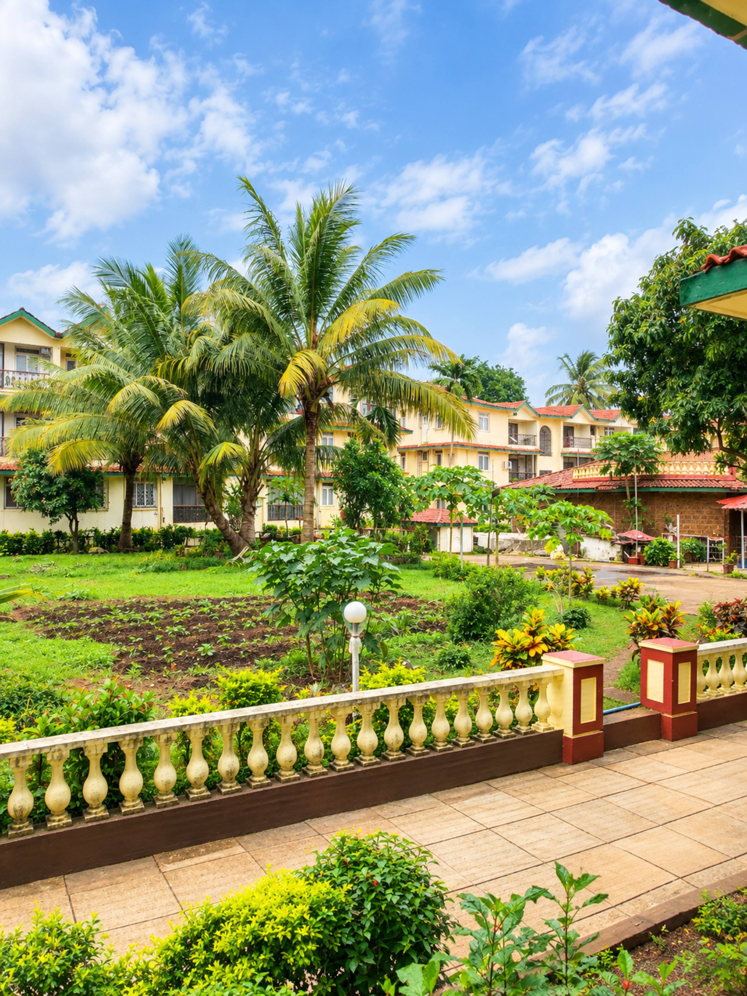 Calangute Cozy Nest | 1 BHK | Park View | Balcony 12