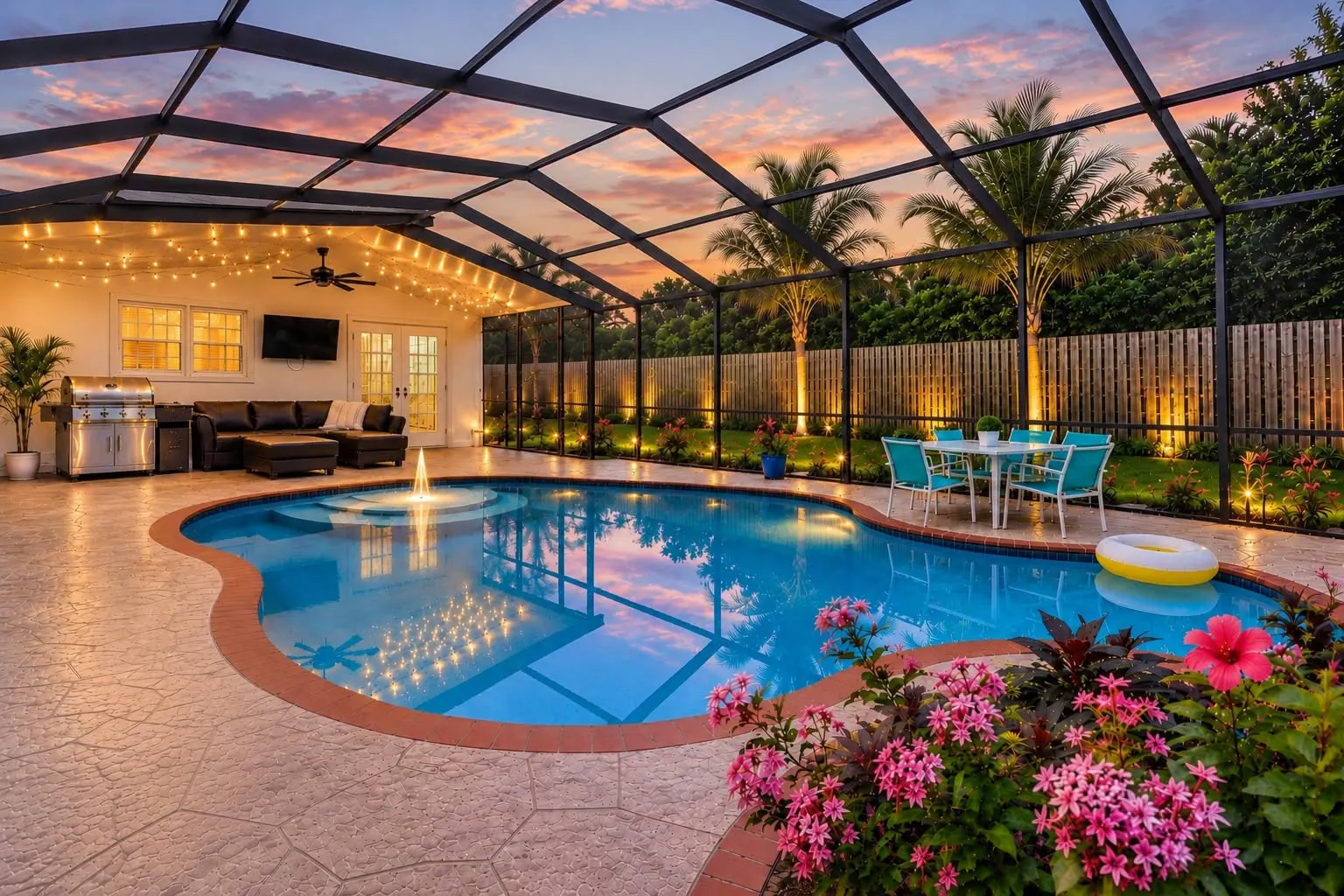 5 Min to Beach Heated Pool BBQ Pets OK 909 14