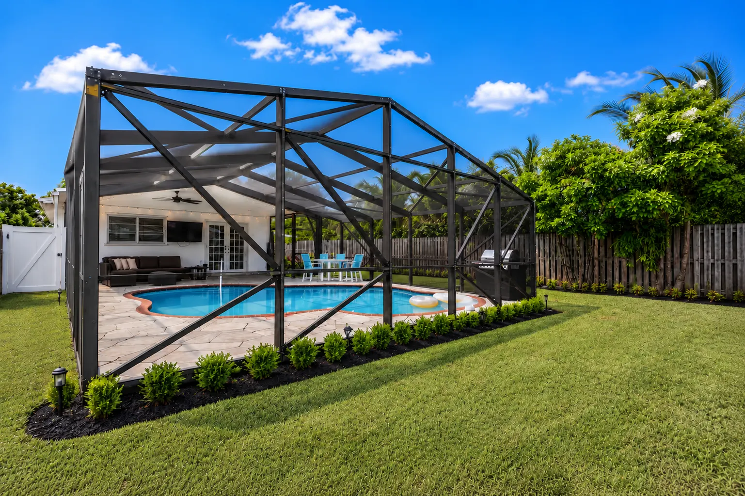 5 Min to Beach Heated Pool BBQ Pets OK 909 17