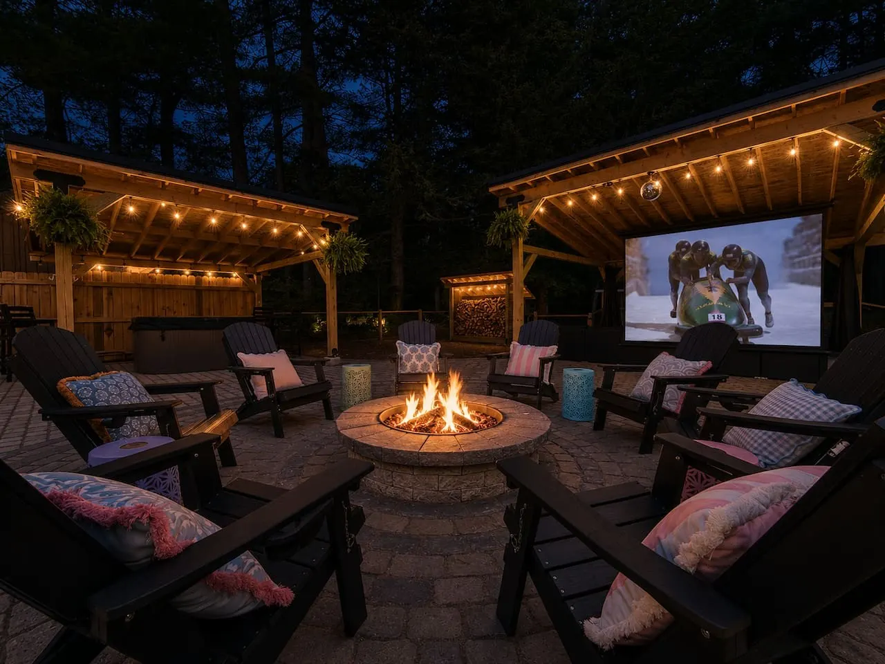 Colorful Escape -Cinema, Hot tub, Sauna&Pickleball 13