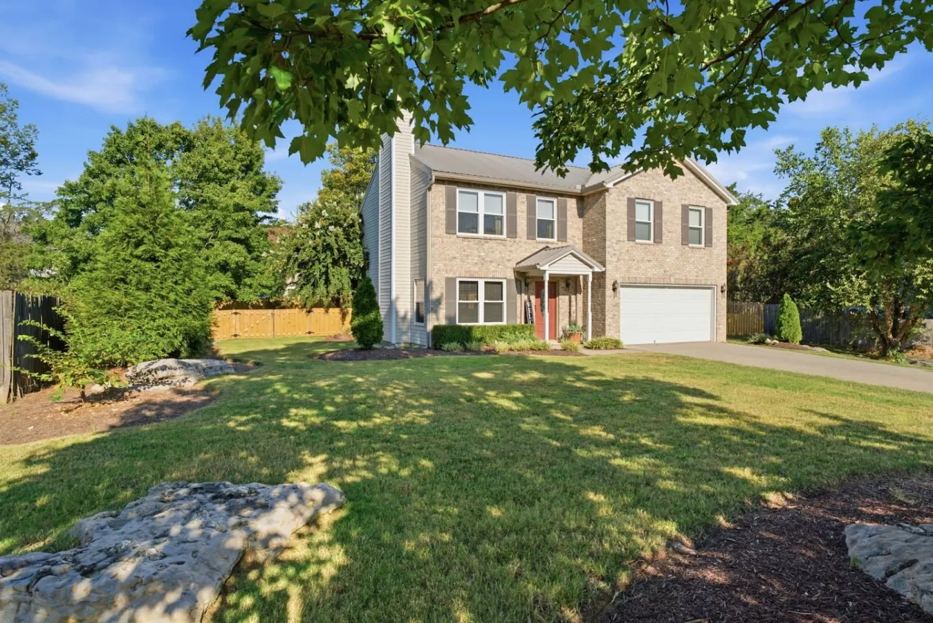 Fire pit, covered patio and fireplace near BNA 6