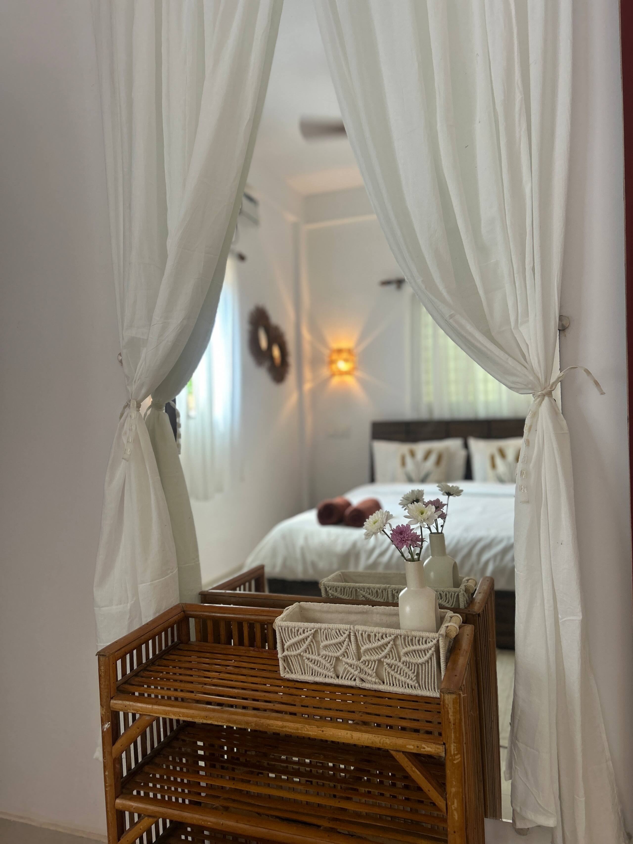 Casa Melosa/1BHK villa/3 min walk to Ashwem beach 30