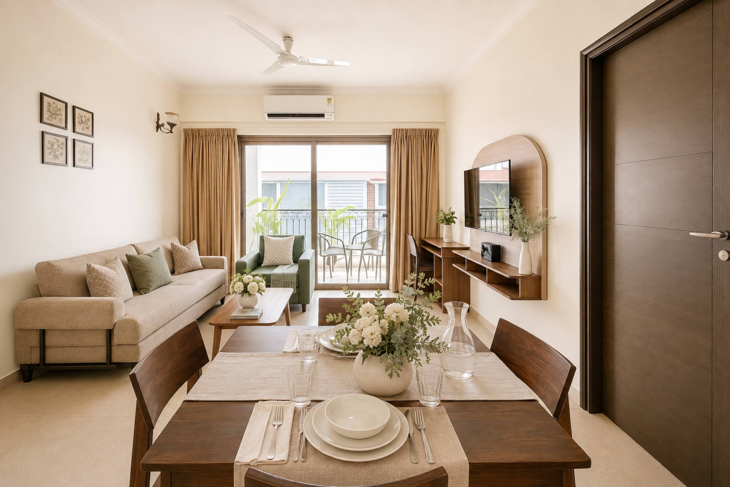 Faodail 20 | Pool & Paddy View 1BHK in Baga 7