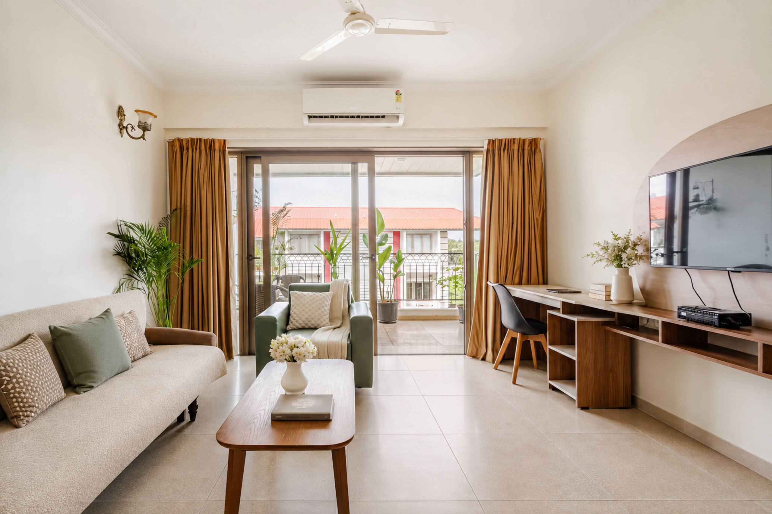 Faodail 20 | Pool & Paddy View 1BHK in Baga 9
