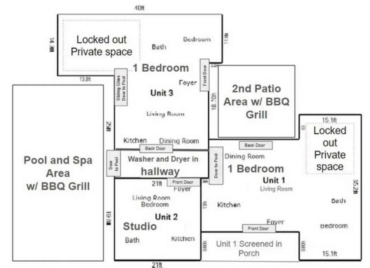 Posh Paradise! Condo 3 Units Heated Pool & Spa 4