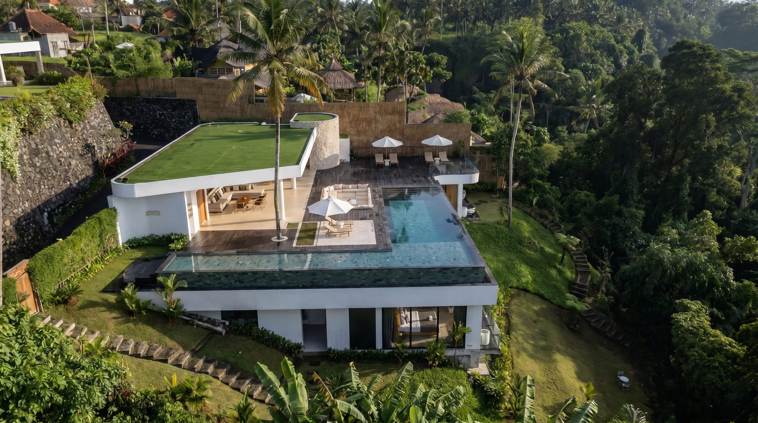 Supreme Villa 4BR Ubud Epic Pool Sunrise Canyon 6