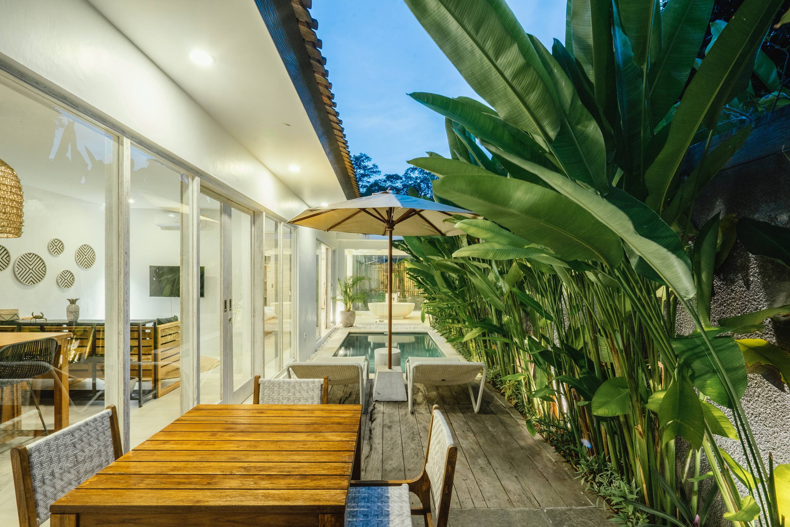 Stylish 1BR pool villa close to beach with office 35