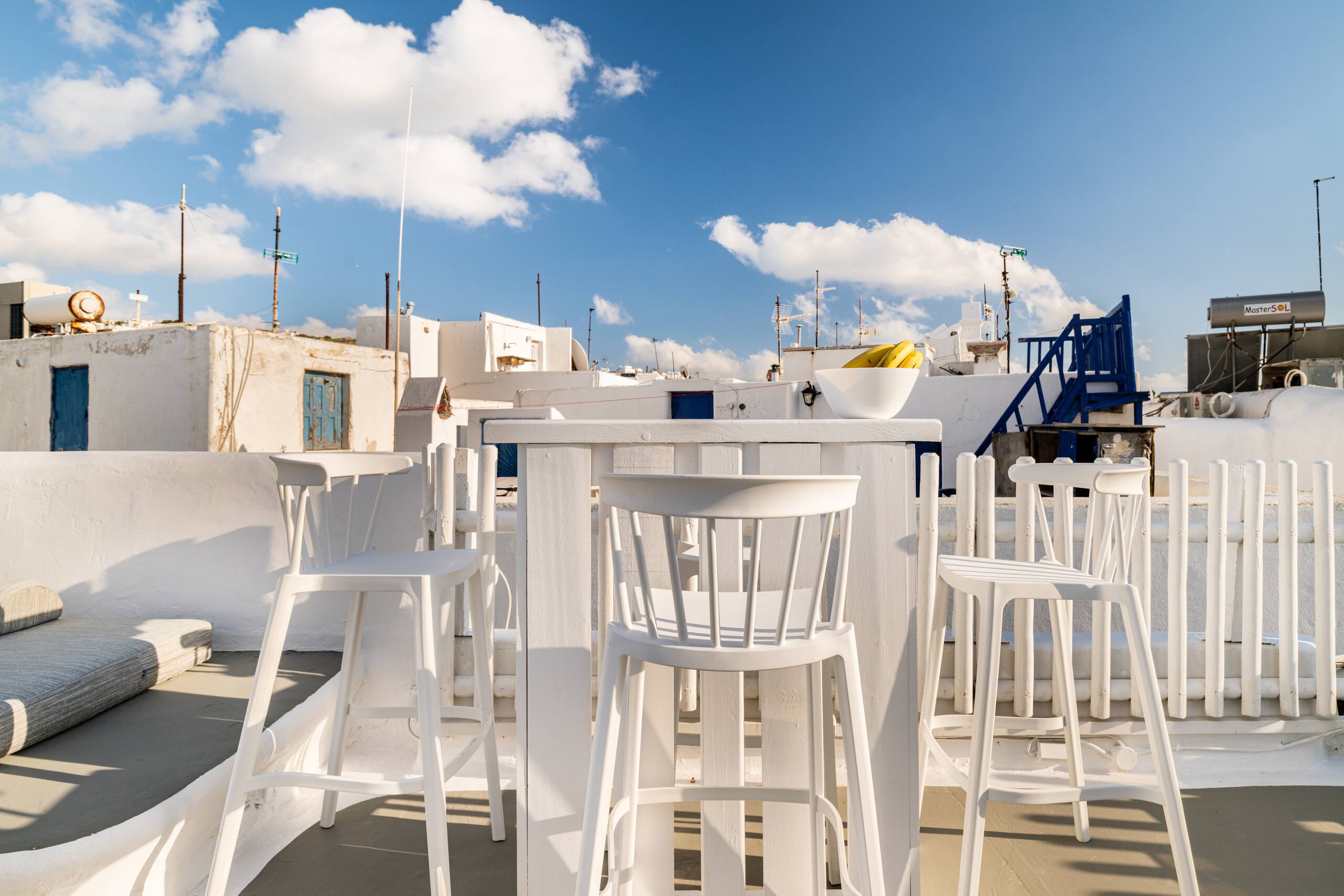 Elpis Mykonos III: Breathtaking pvt roof Old Port 40