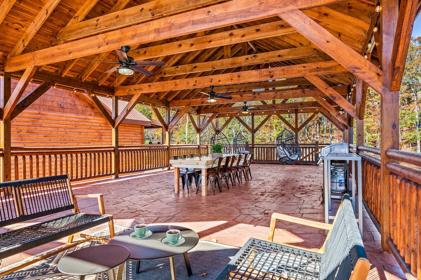 Stunning Luxe Cabin Indoor Heated Pool Sleeps 28 10