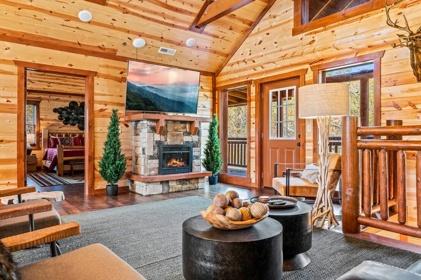 Stunning Luxe Cabin Indoor Heated Pool Sleeps 28 13