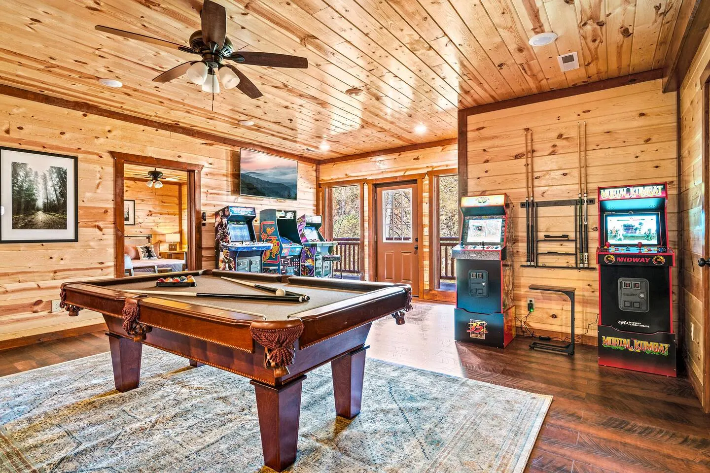 Stunning Luxe Cabin Indoor Heated Pool Sleeps 28 17