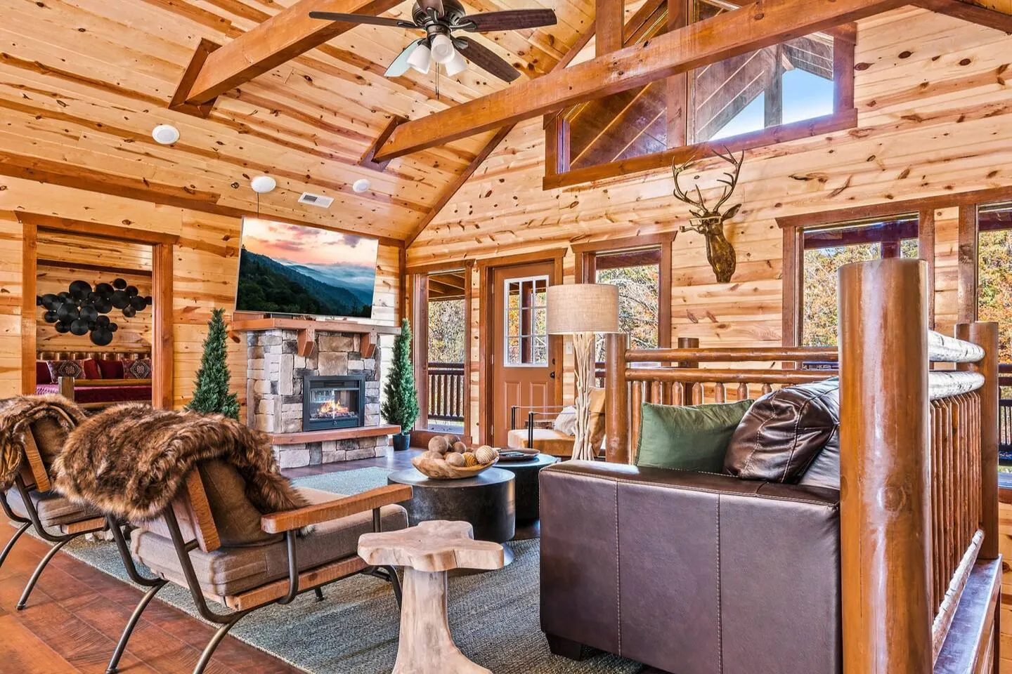 Stunning Luxe Cabin Indoor Heated Pool Sleeps 28 18