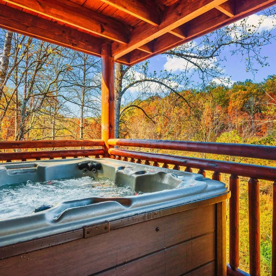 Stunning Luxe Cabin Indoor Heated Pool Sleeps 28 3