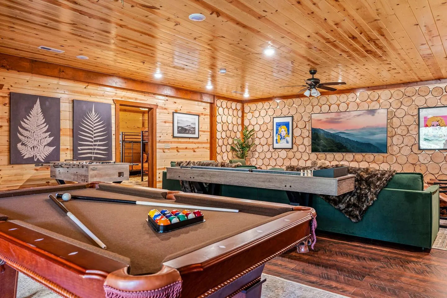 Stunning Luxe Cabin Indoor Heated Pool Sleeps 28 5