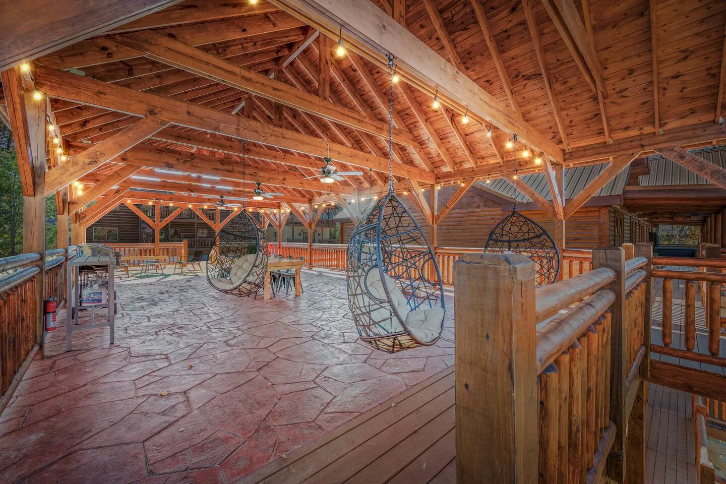 Stunning Luxe Cabin Indoor Heated Pool Sleeps 28 6