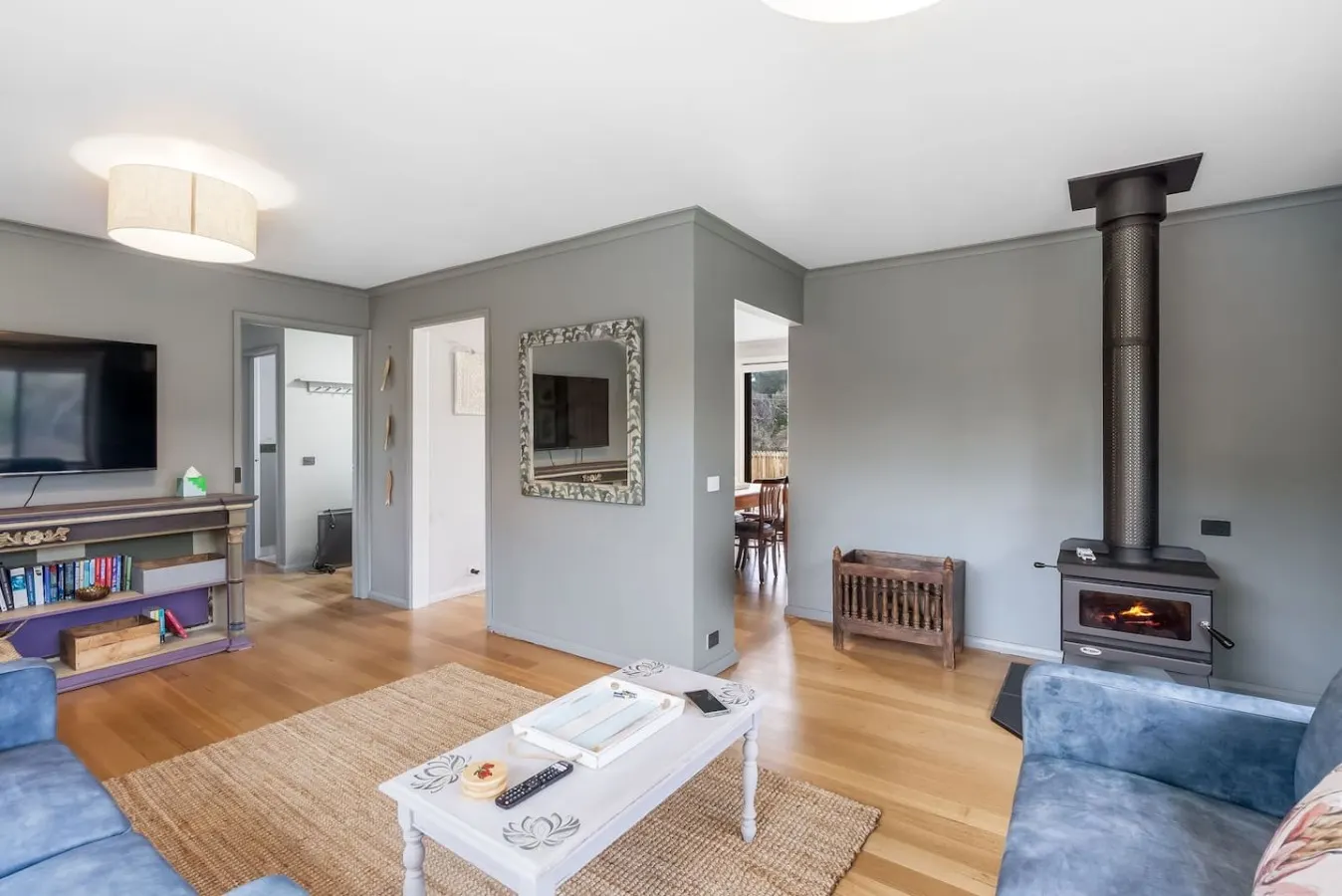 Clifton Beach Home on 5.5 Acres, Wood Fire & Deck 15