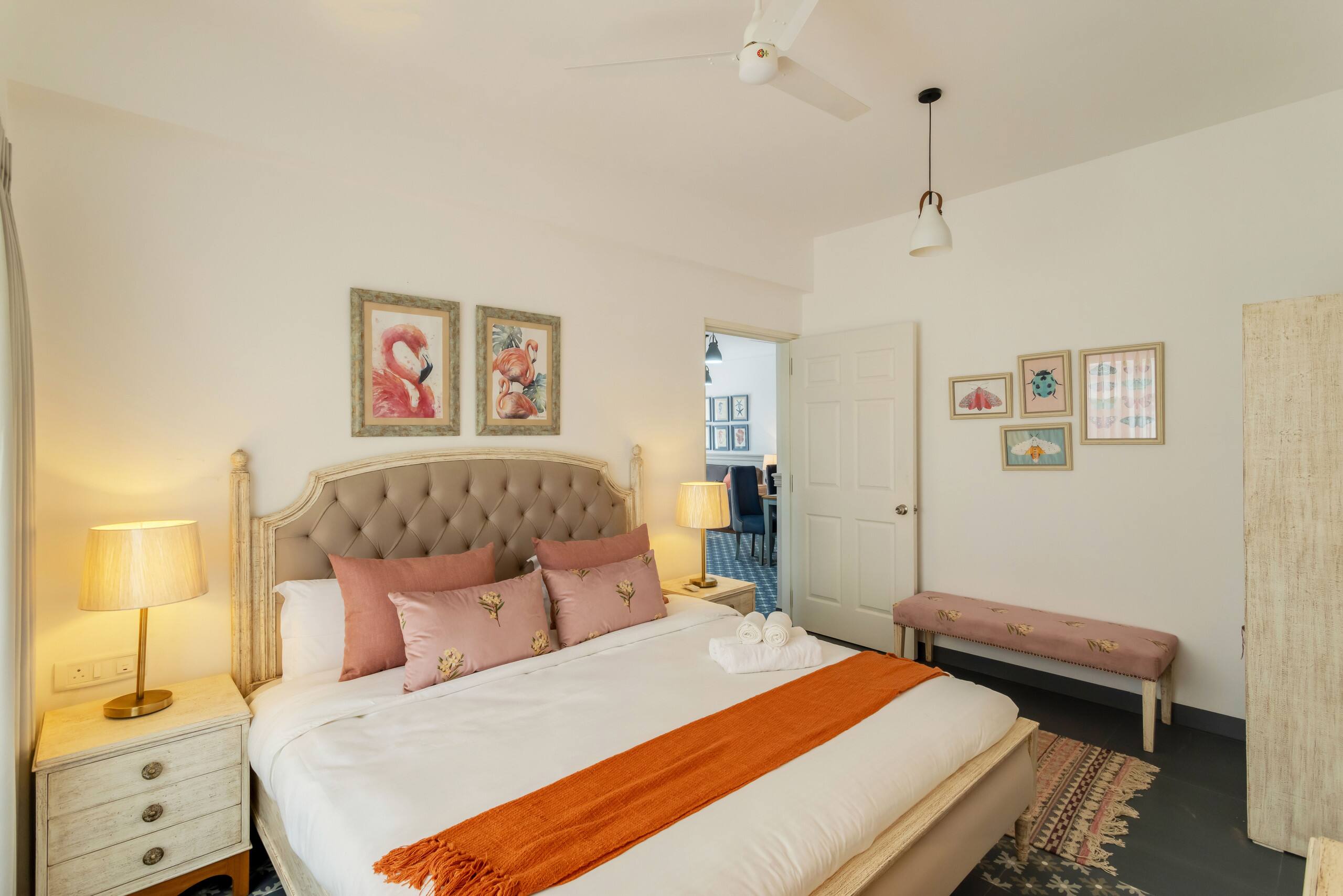 Pristine 2BHK | Rooftop Pool & Gym | 2min to Beach 24