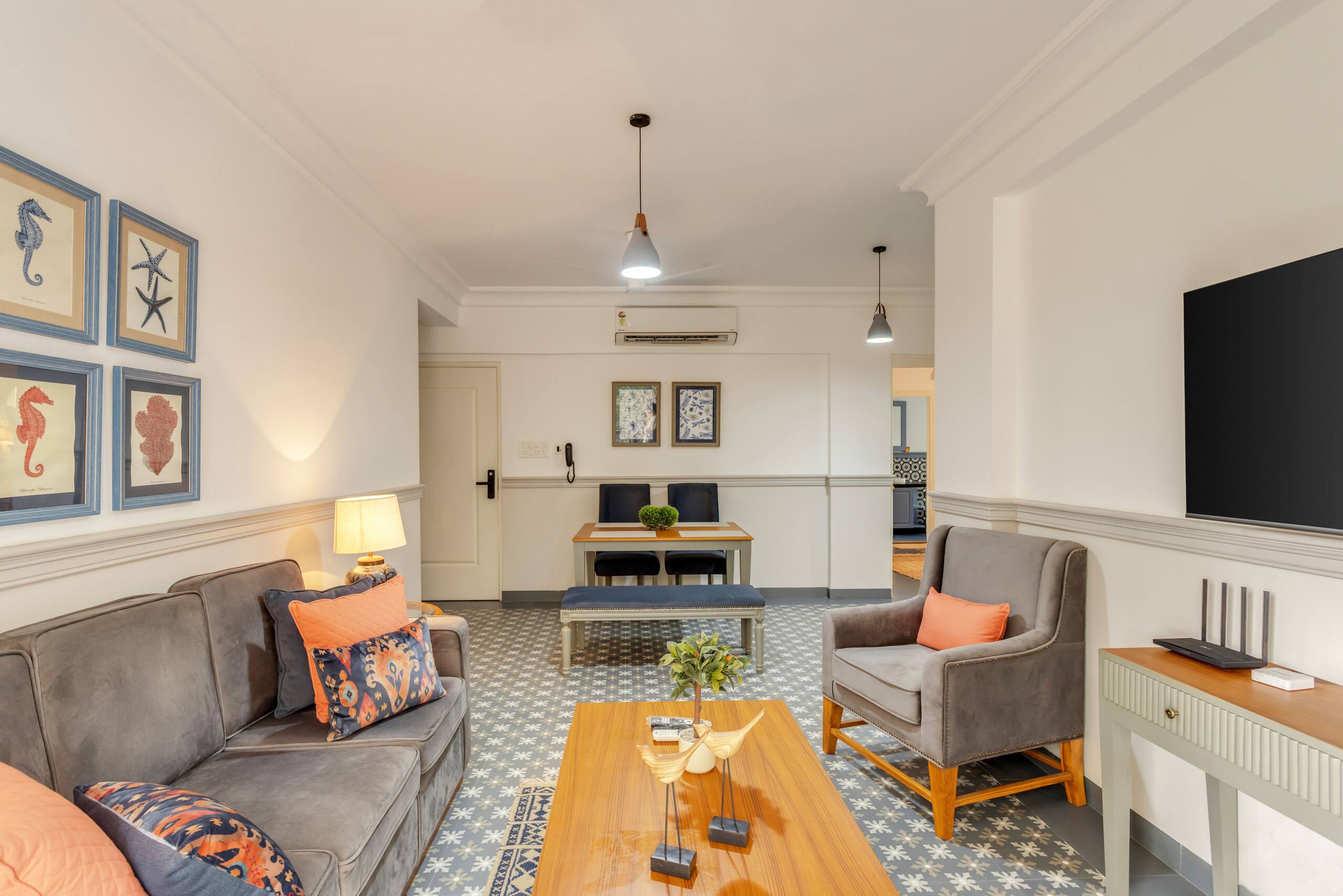 Pristine 2BHK | Rooftop Pool & Gym | 2min to Beach 14