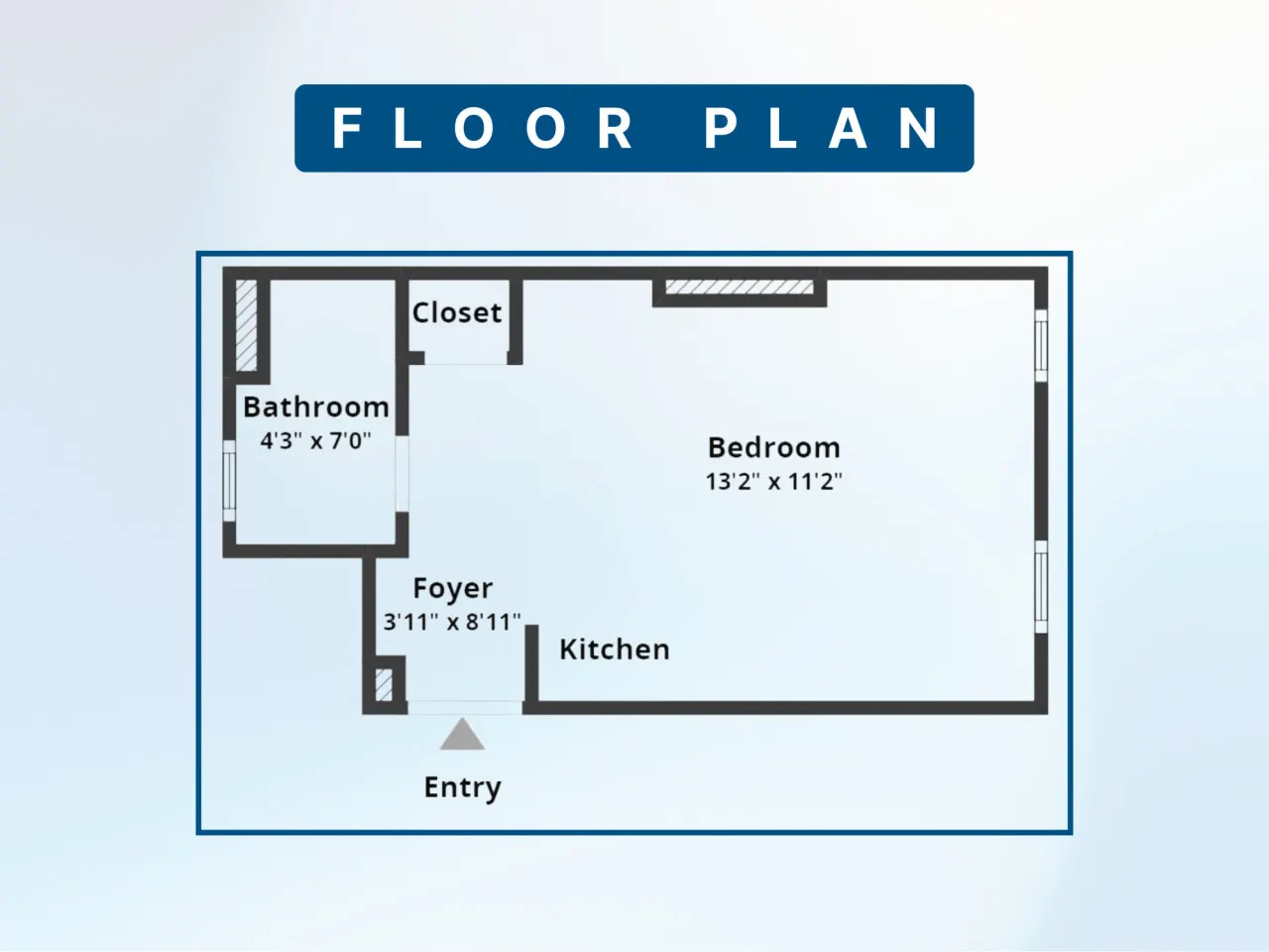 Times Square Studio near Restaurants & Shopping 14