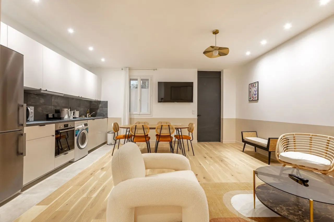 Appart 6Pers#3 Bedrooms#2 Bathrooms#Paris 19 9