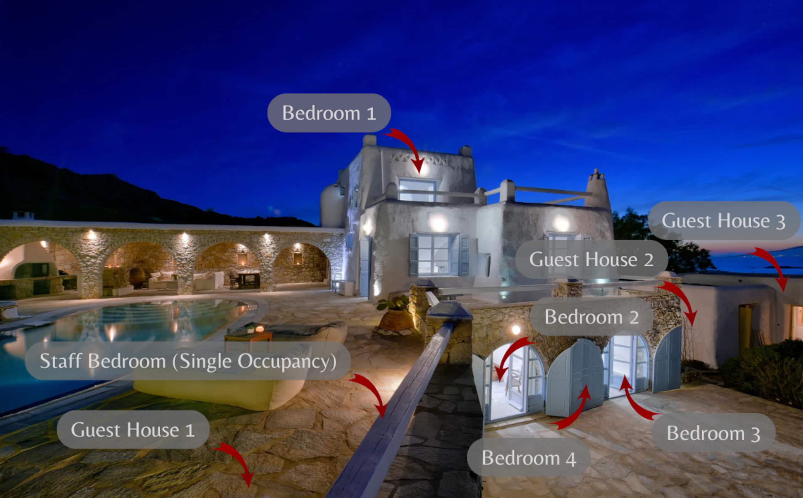 Aquileria Seaview Pool Villa - Seven Bedrooms 40