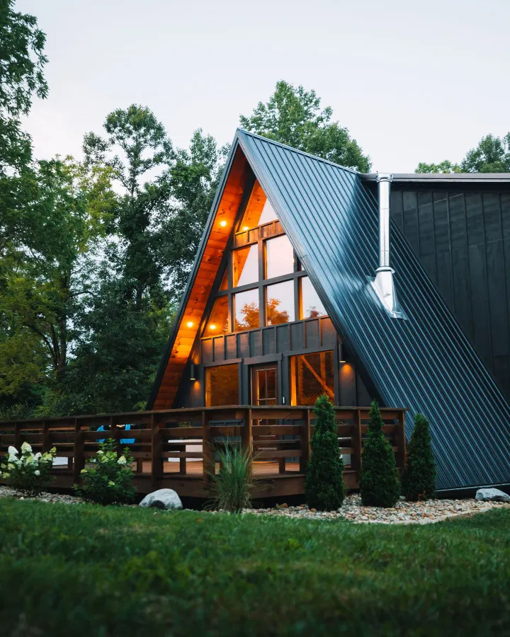 The Everwoods A-Frame: Mountain-Modern Cabin in the Hocking Hills!