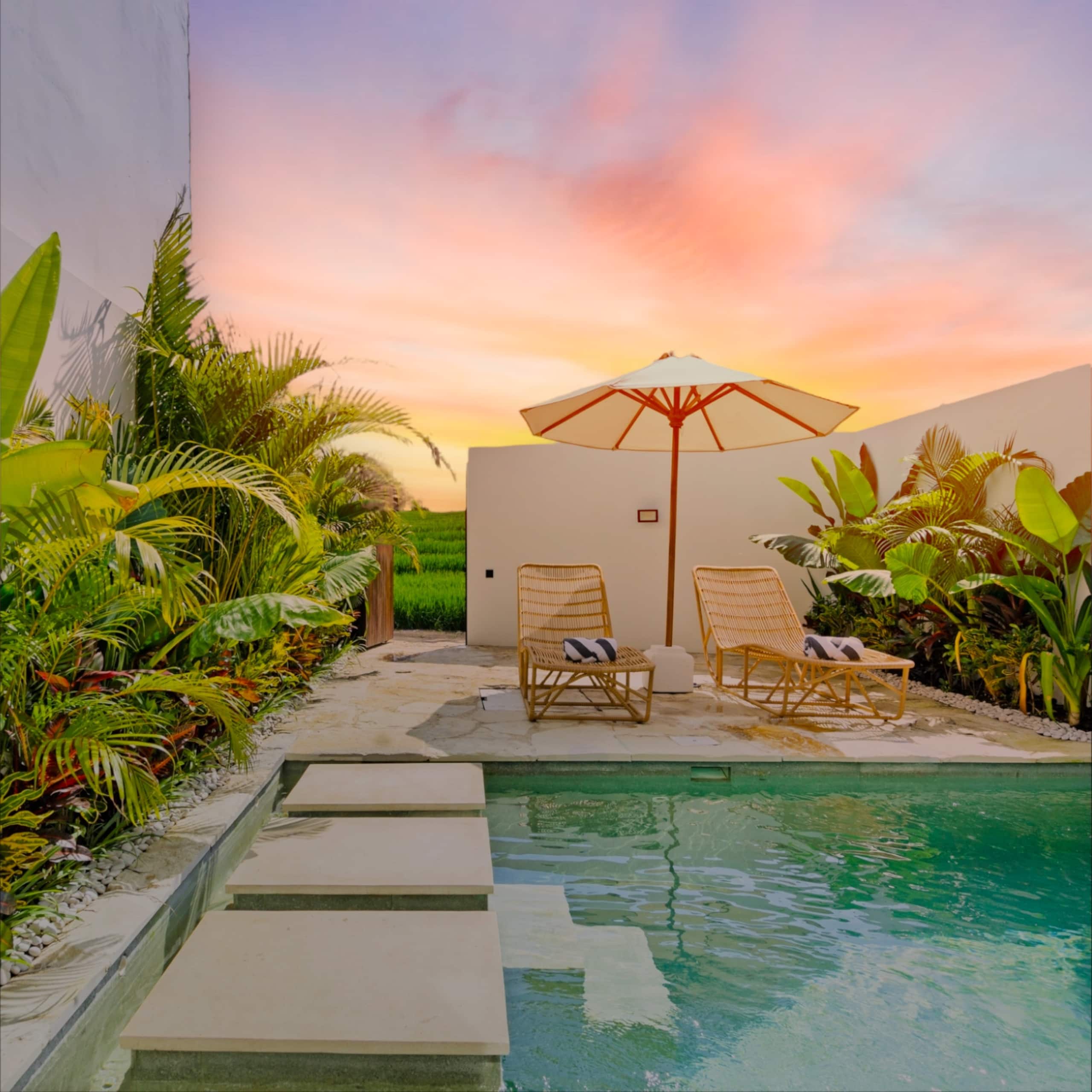 Chic Canggu Escape: Stylish 1BR Private Pool Villa 12