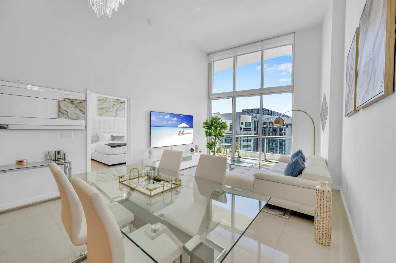 40th floor High Ceilings unit at icon Brickell